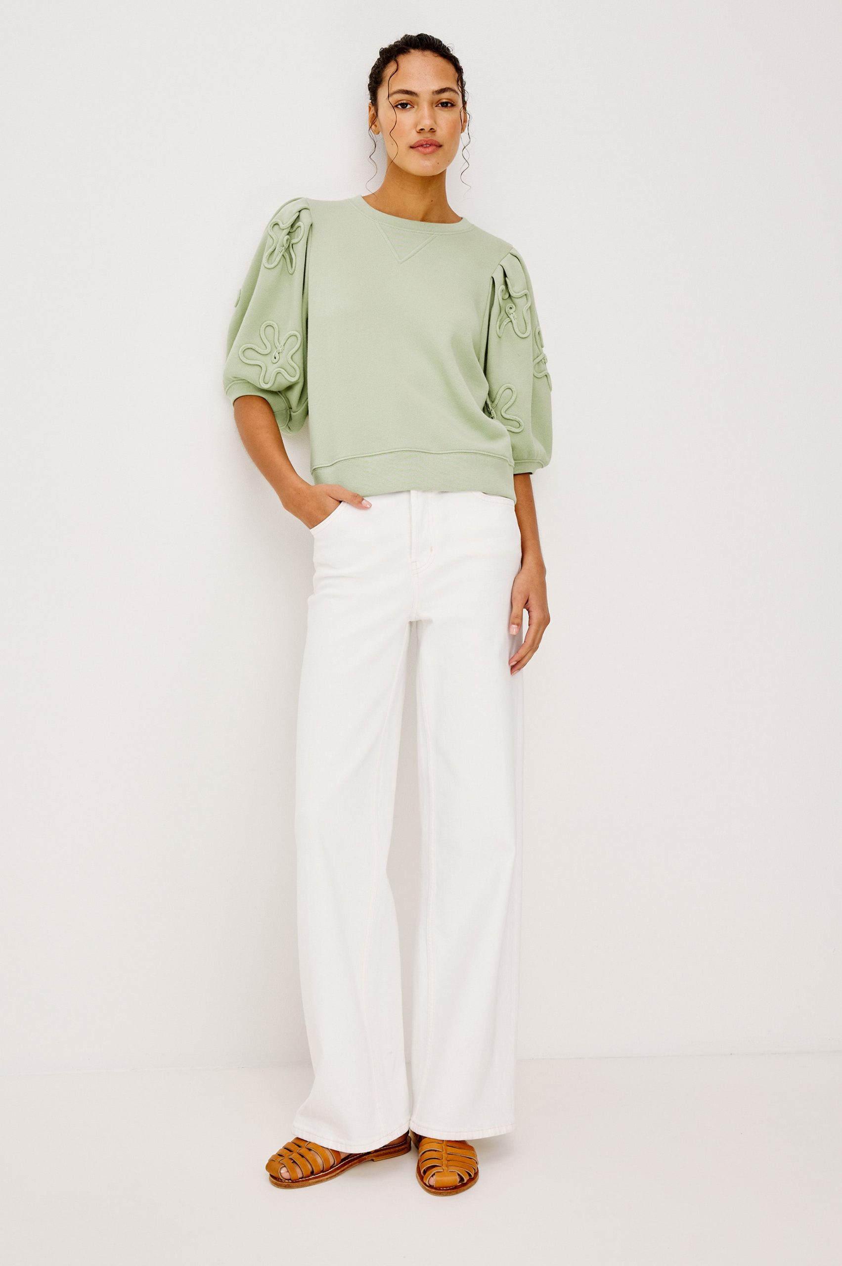 CAMY SWEATSHIRT - VINTAGE SAGE - Image 3