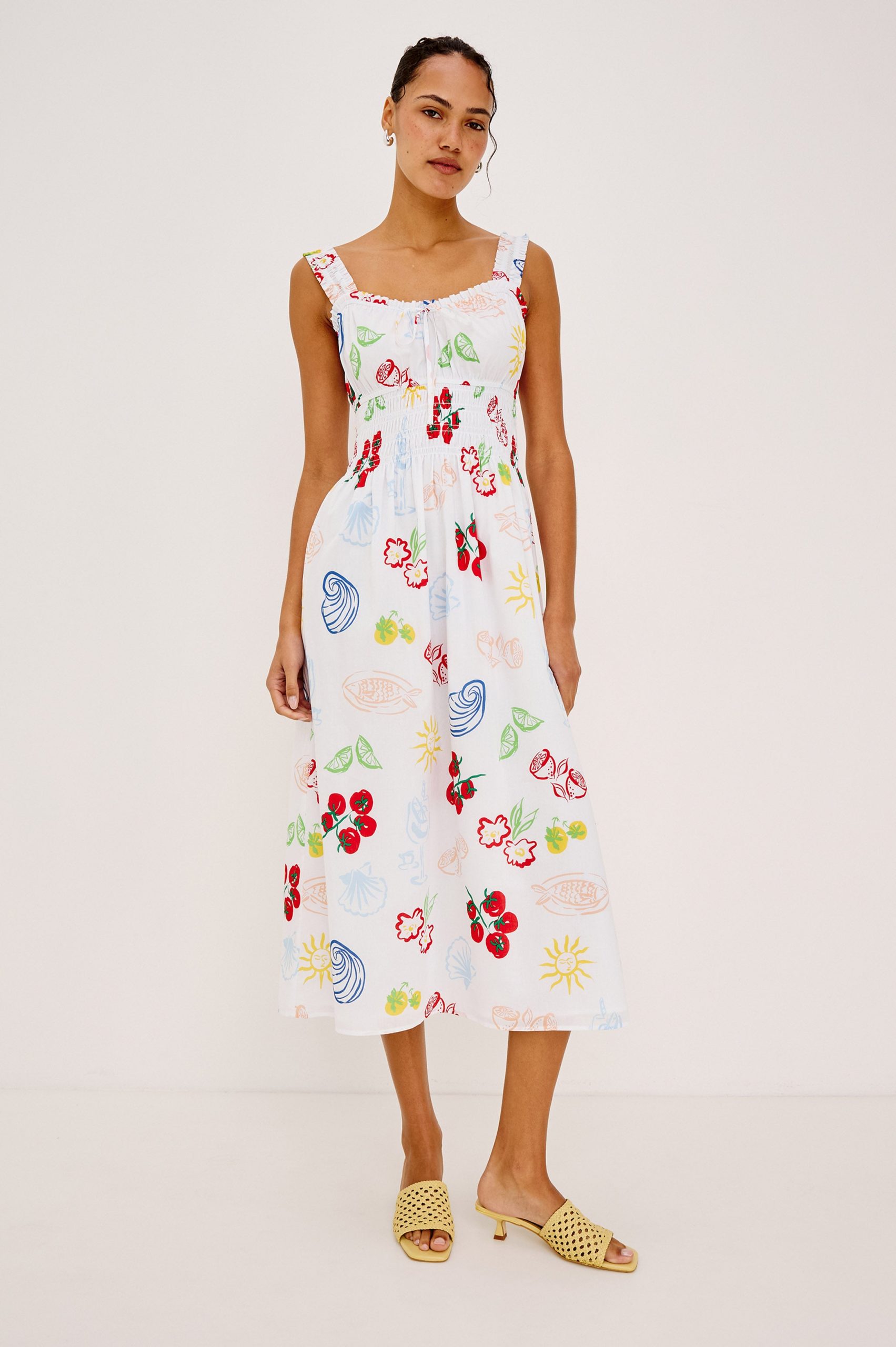 RAILS X GIADZY CAPRI DRESS - WHITE ANTIPASTI - Image 3