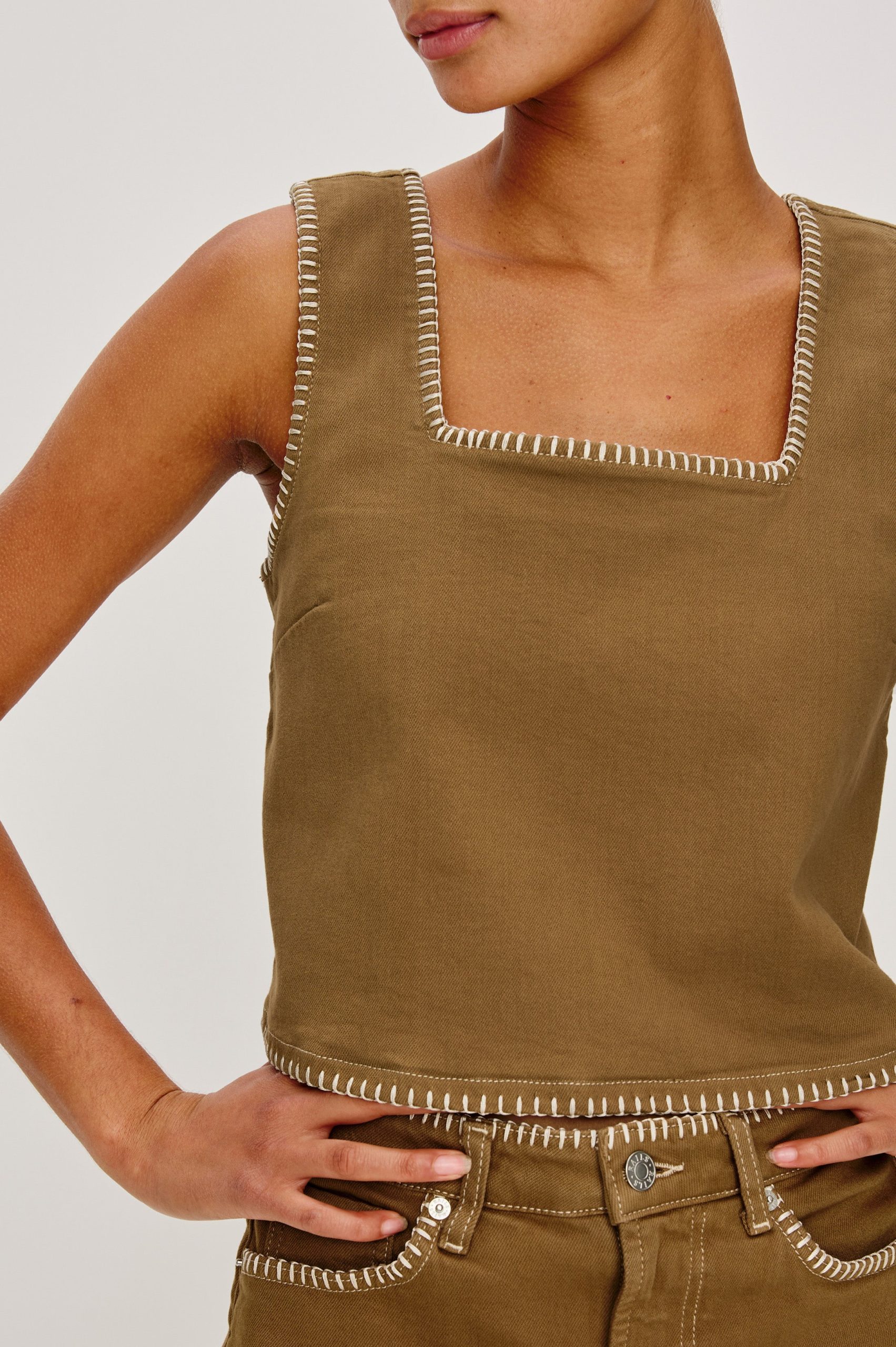 CARBON TOP - SAFARI EMBROIDERED - Image 2