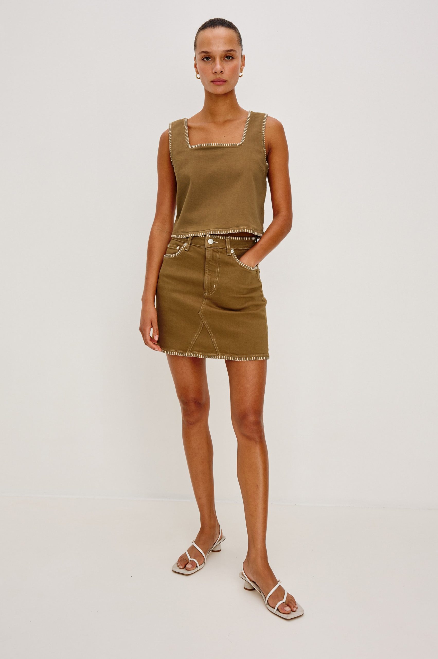 CARBON TOP - SAFARI EMBROIDERED - Image 4
