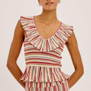 CARMELITA TOP - HAVANA STRIPE