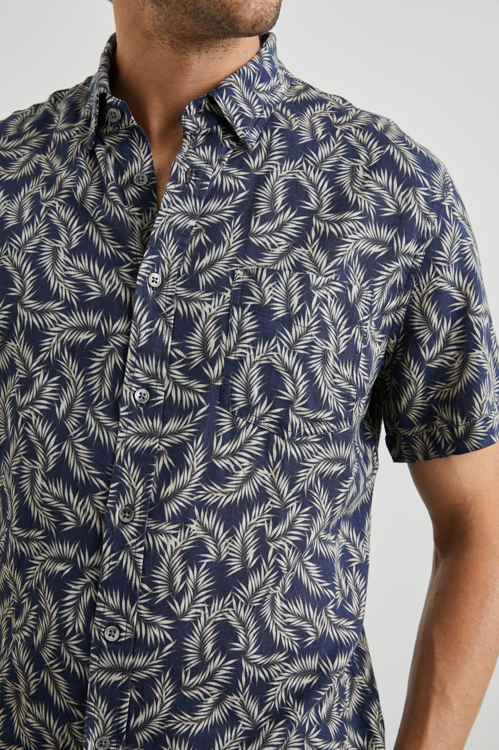 CARSON SHIRT - PALM AMERICANO NAVY - Image 2
