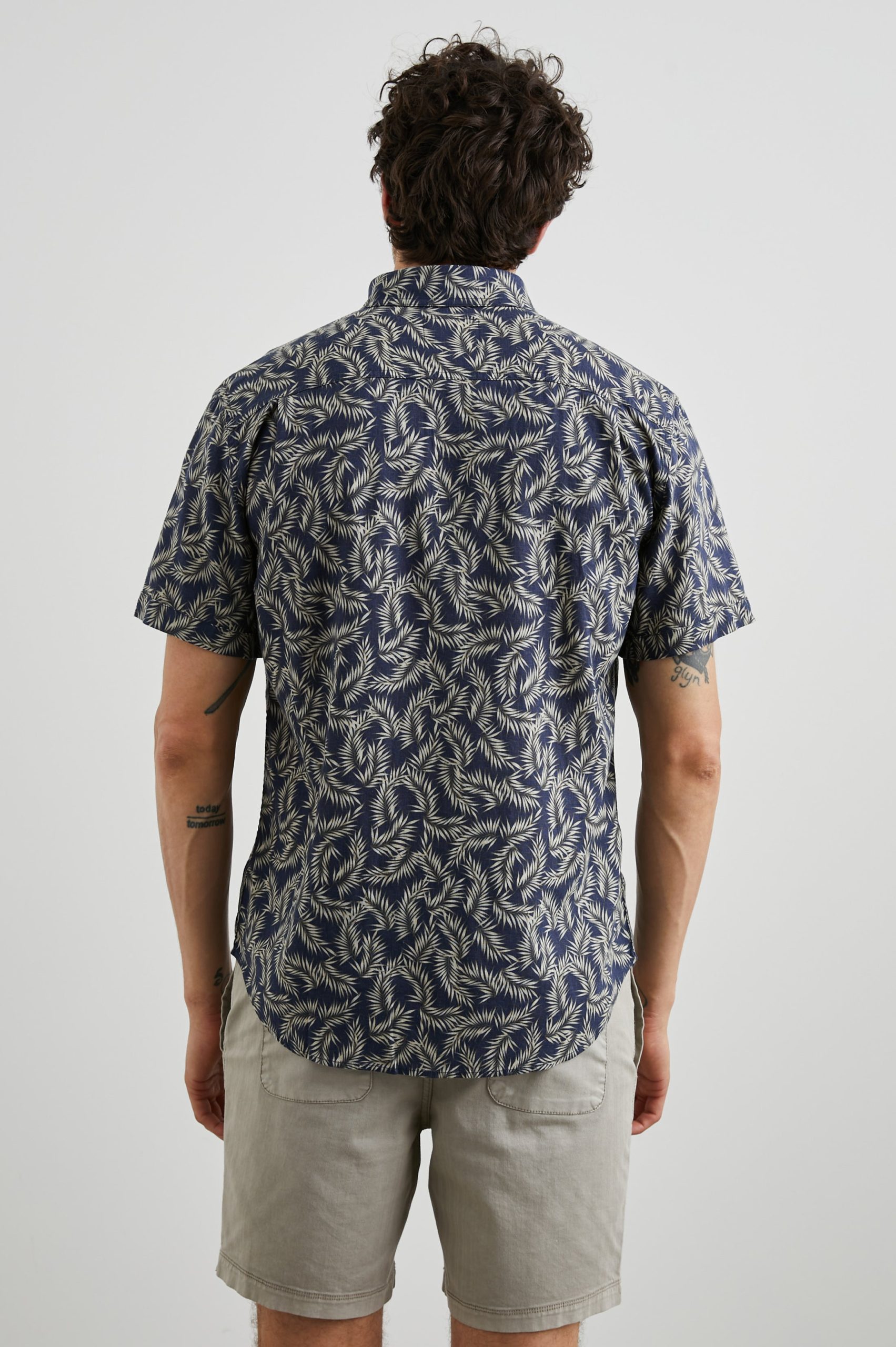 CARSON SHIRT - PALM AMERICANO NAVY - Image 4