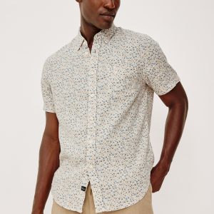 CARSON SHIRT - SPRING BLOSSOM PARCHMENT