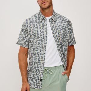 CARSON SHIRT - WAVY BATIK COAST