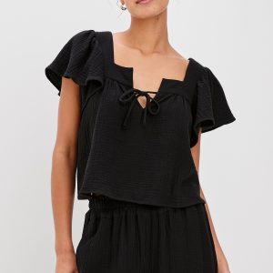 CASIE TOP - BLACK