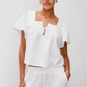 CASIE TOP - WHITE