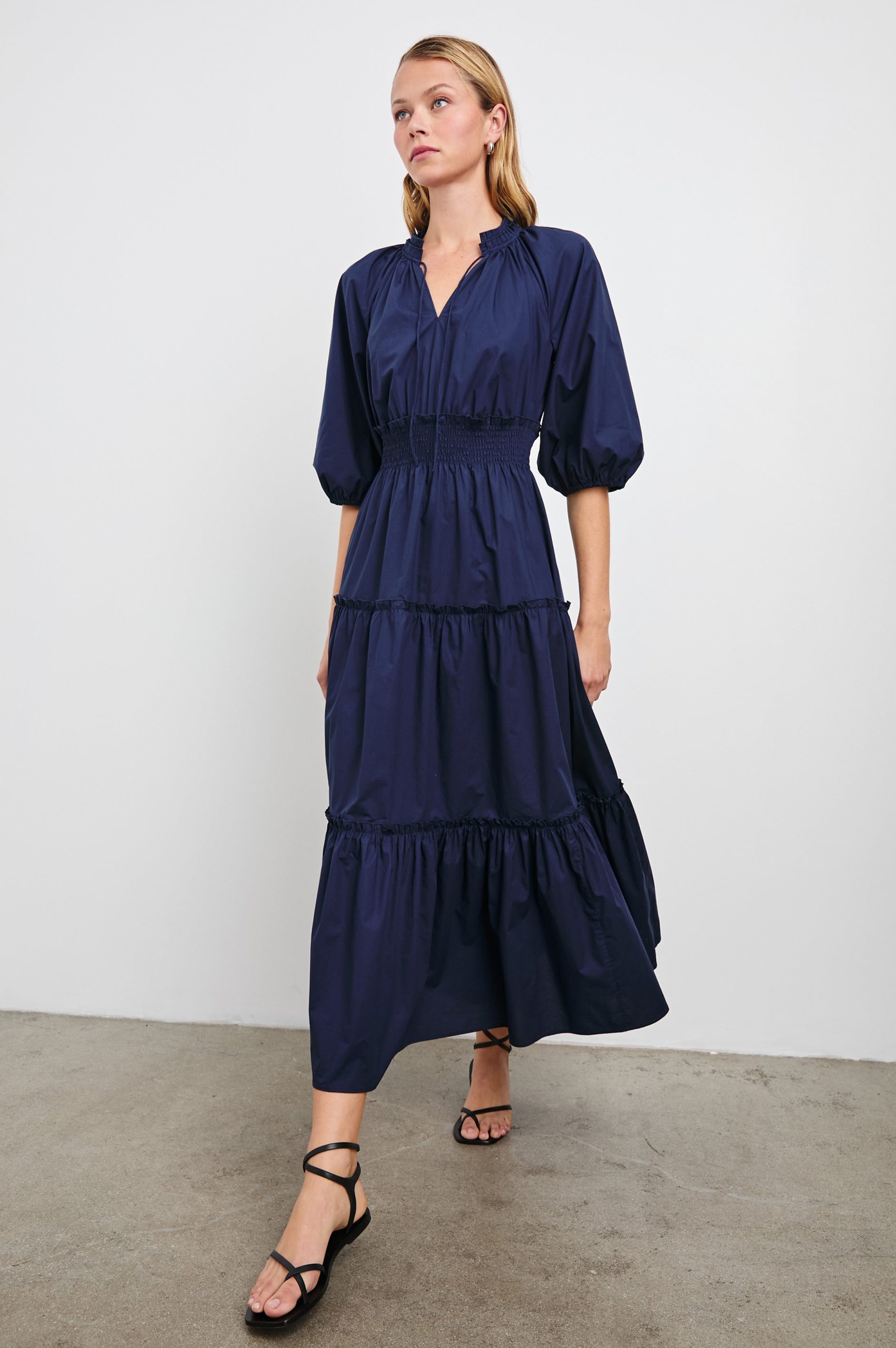 CATERINE DRESS - NAVY - Image 3