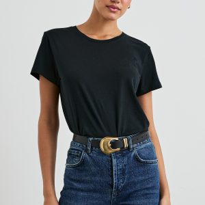 CLASSIC CREW NECK T-SHIRT - BLACK