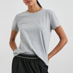 CLASSIC CREW NECK T-SHIRT - HEATHER GREY