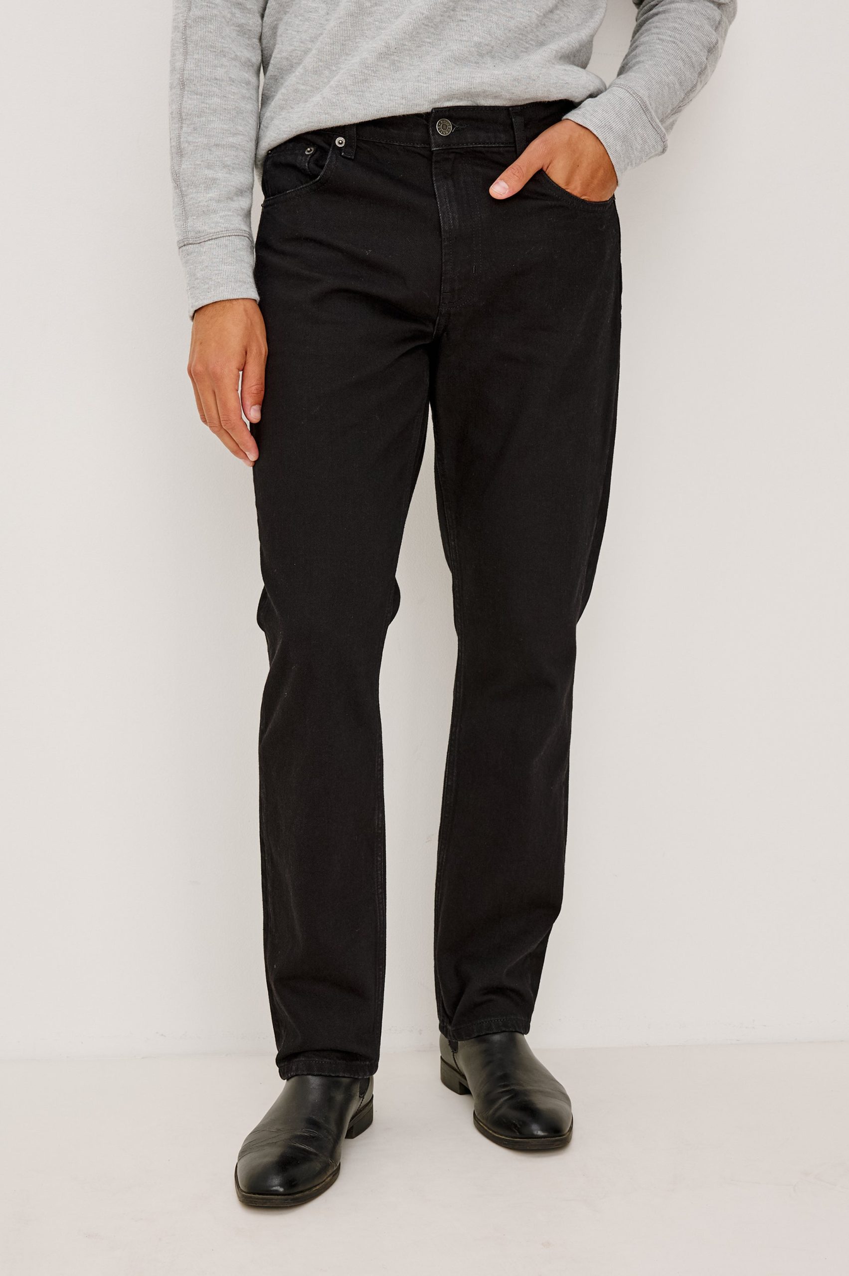 CLAYTON SLIM STRAIGHT - DARK BLACK
