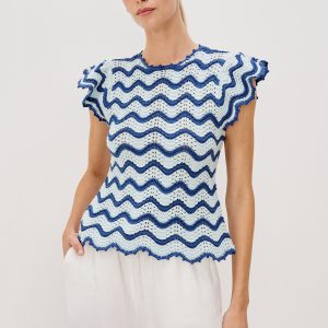 COEN TOP - AZURE SCALLOP