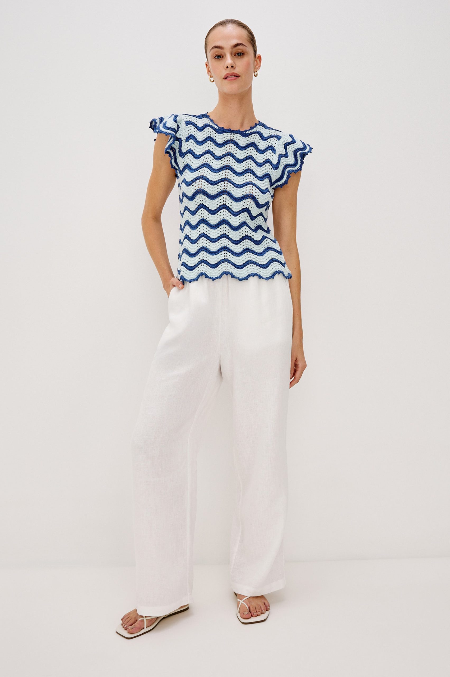 COEN TOP - AZURE SCALLOP - Image 4