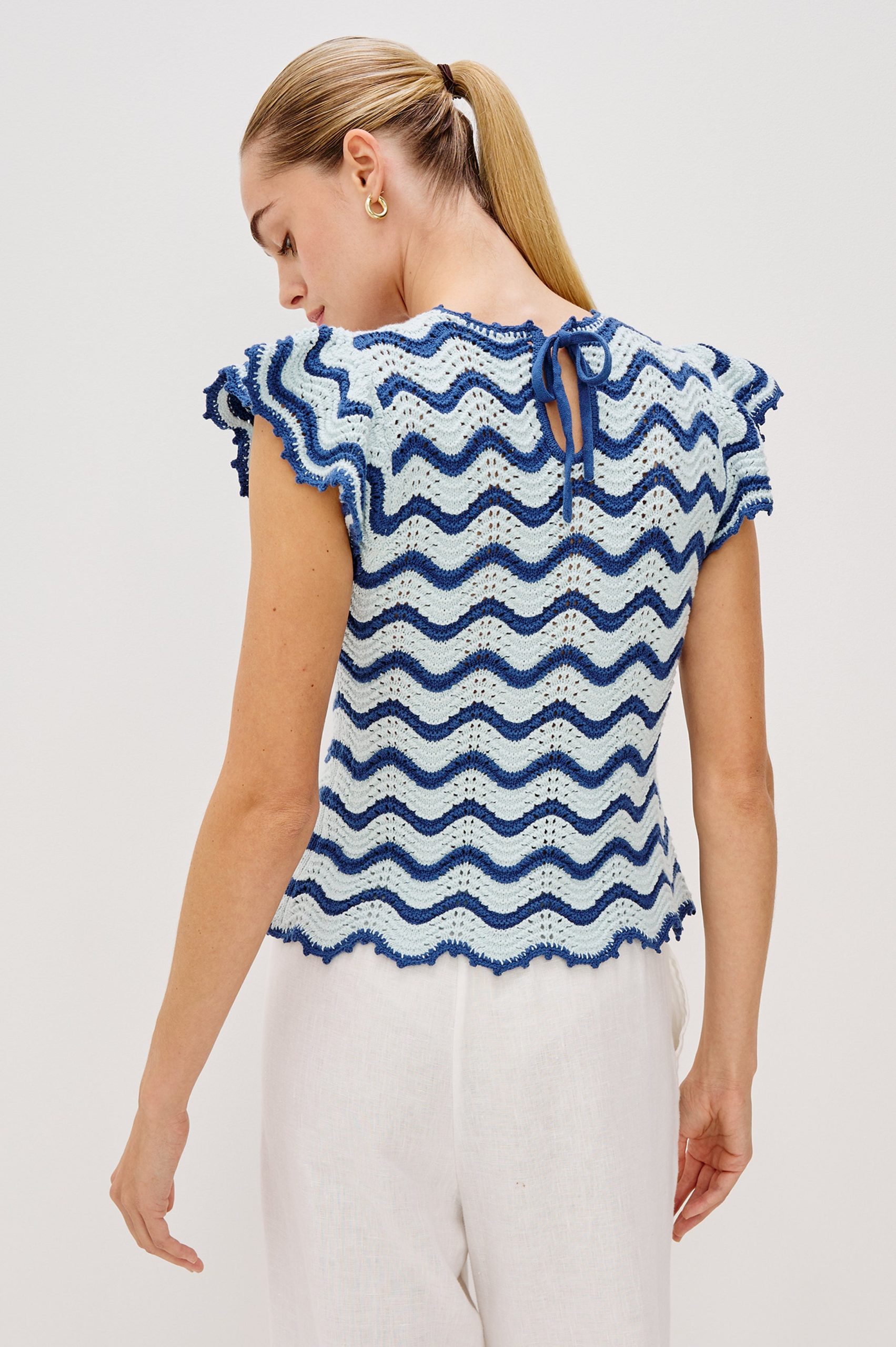 COEN TOP - AZURE SCALLOP - Image 5
