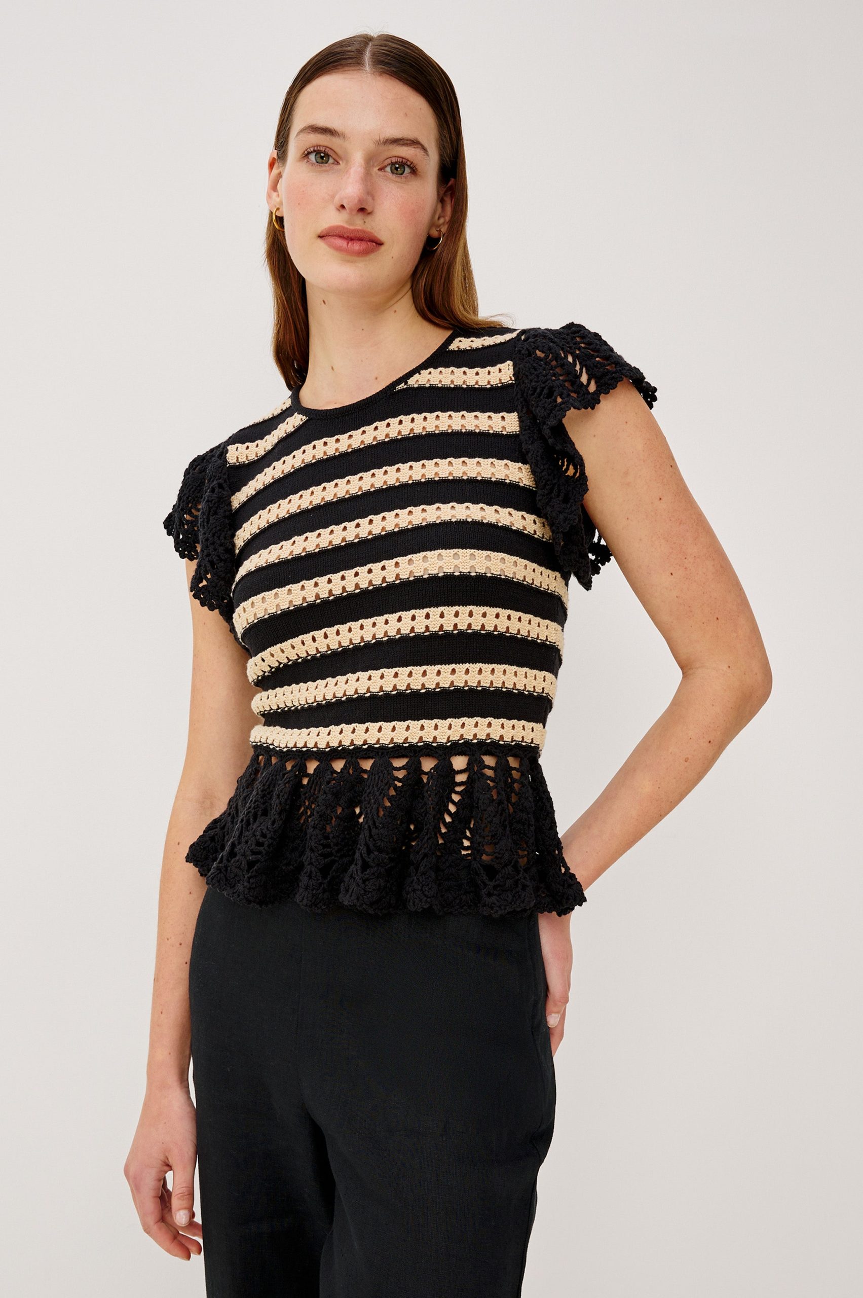 COEN TOP - BLACK OAT STRIPE - Image 4