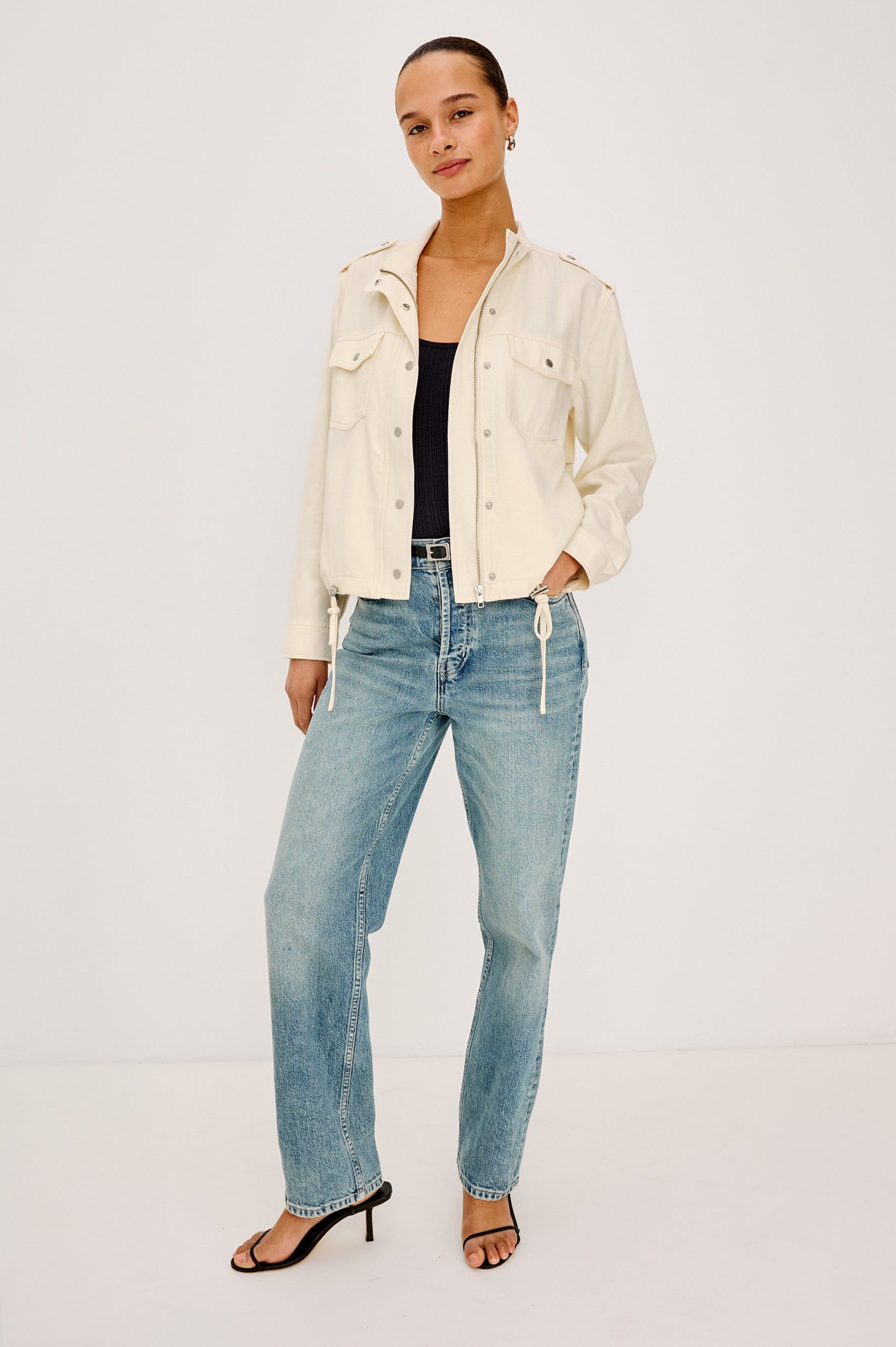COLLINS JACKET - IVORY - Image 3