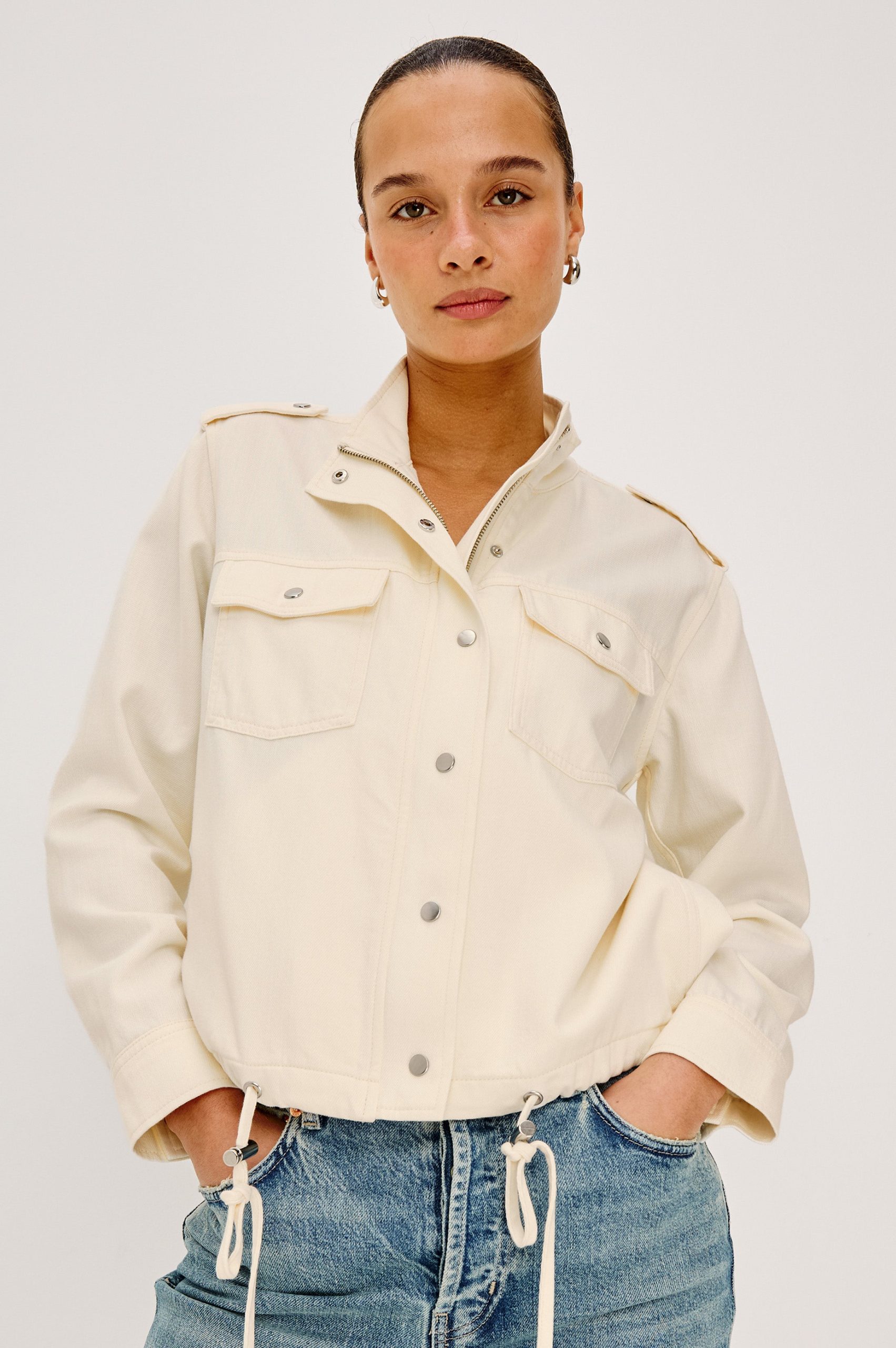 COLLINS JACKET - IVORY - Image 4