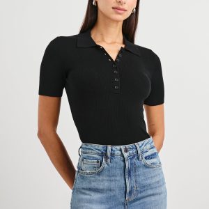 COURT POLO SHIRT - BLACK