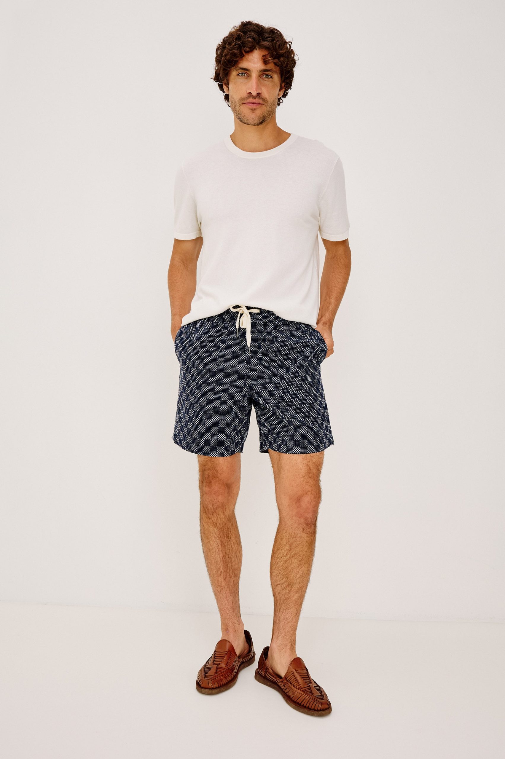 CRUZ SHORT - NAVY SASHIKO