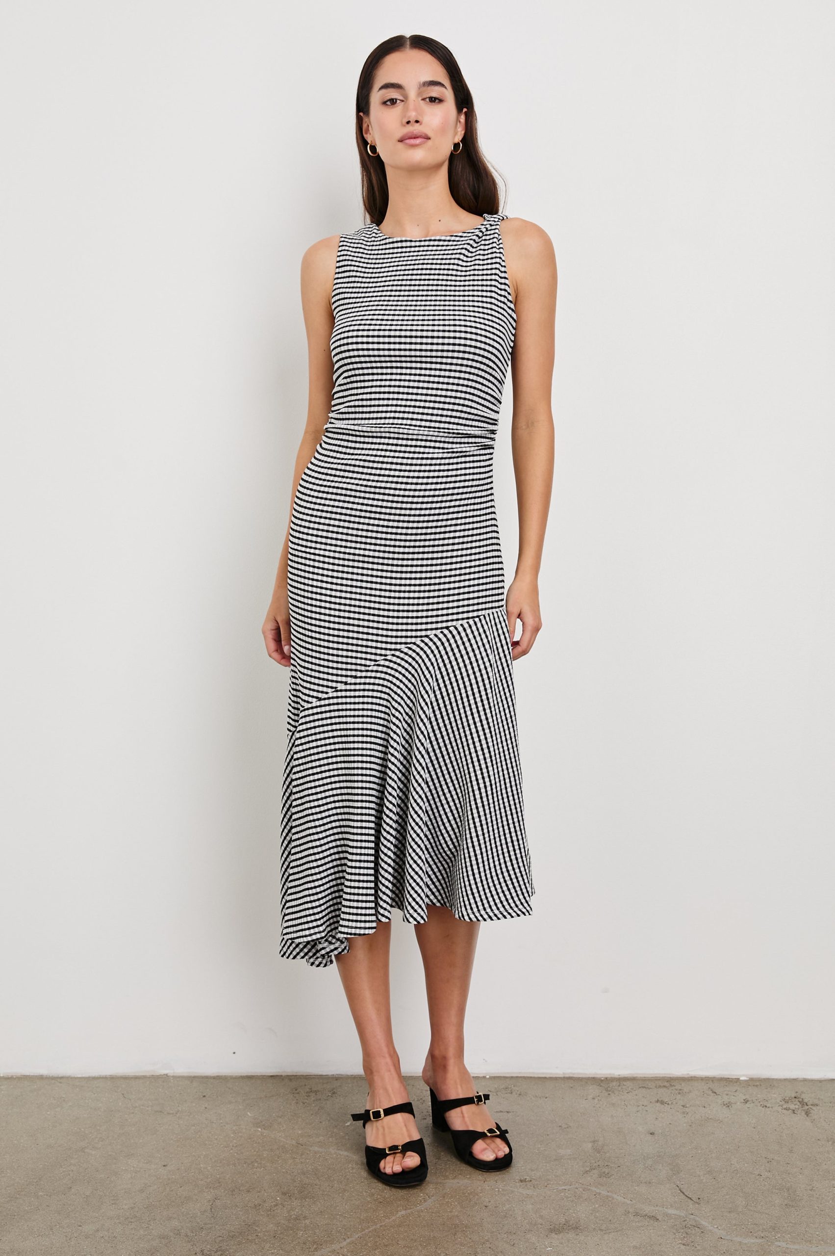 DAIJA DRESS - BLACK GINGHAM