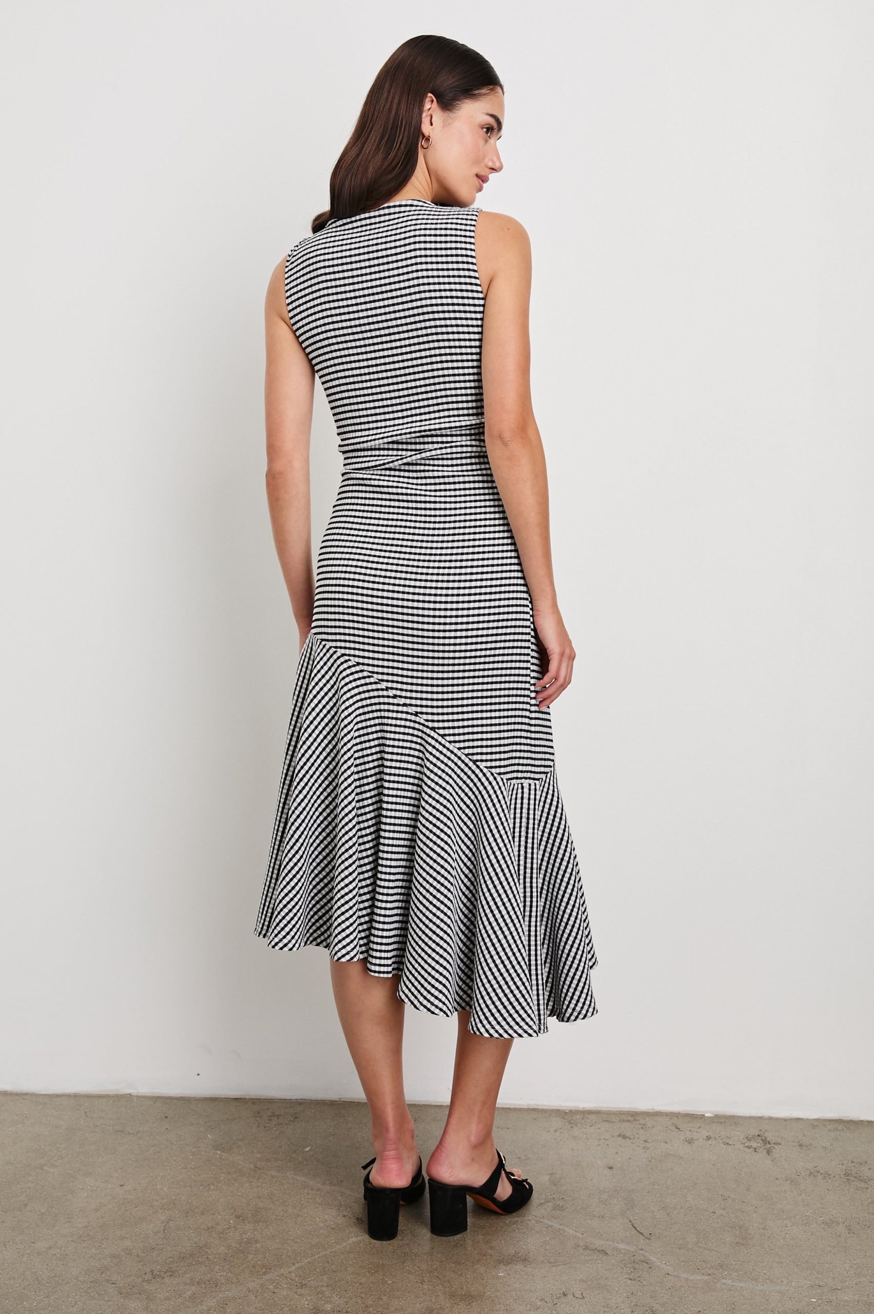 DAIJA DRESS - BLACK GINGHAM - Image 5
