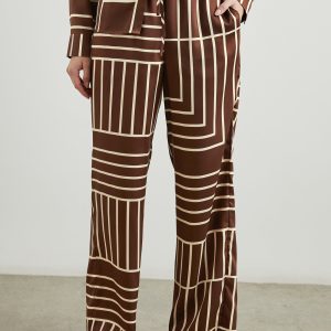 DAMANI PANT - BROWN LINE ART