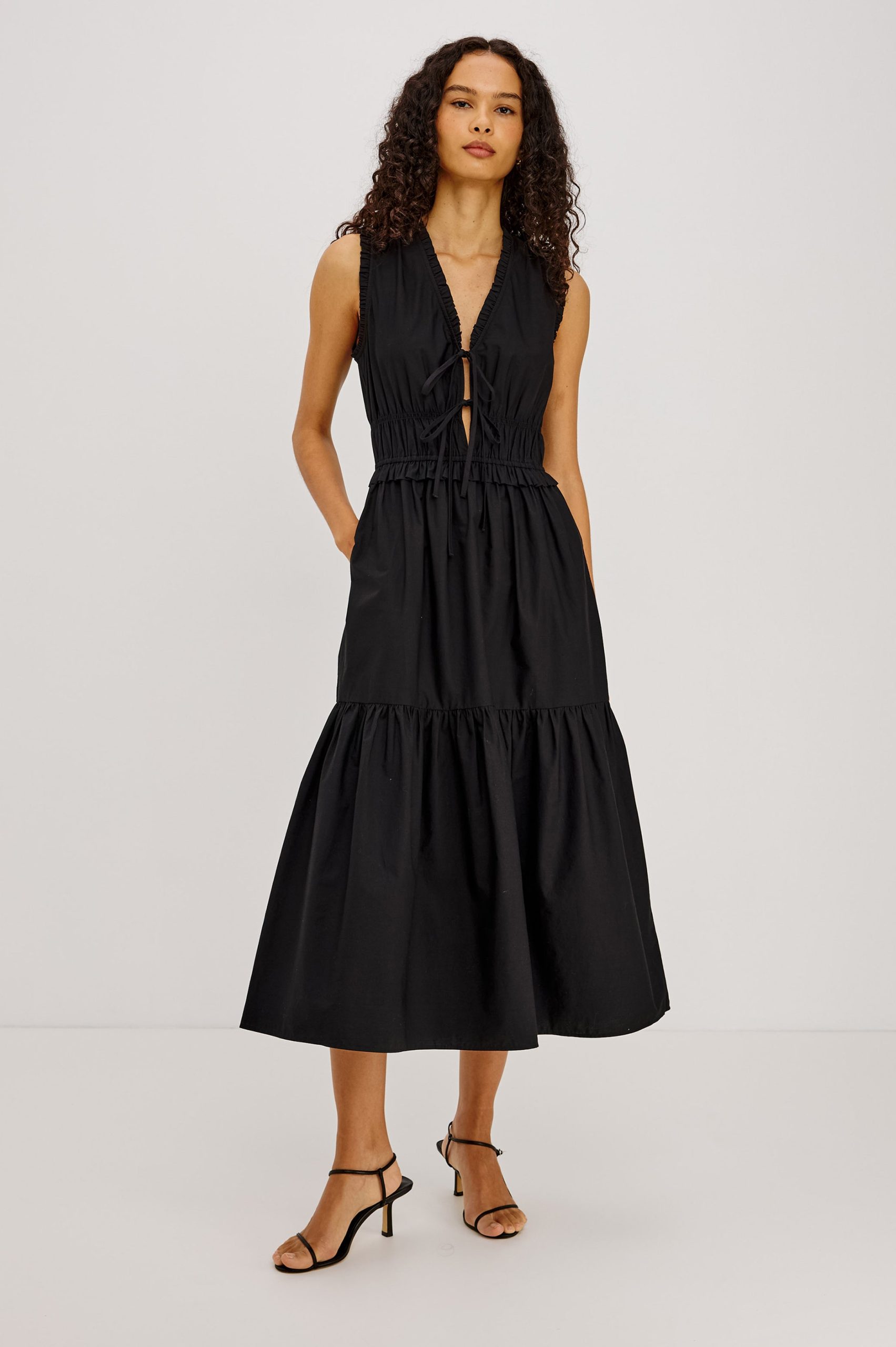 DANA DRESS - BLACK - Image 3