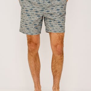 DANE SWIM SHORT - VINTAGE AQUARIUM ETCH