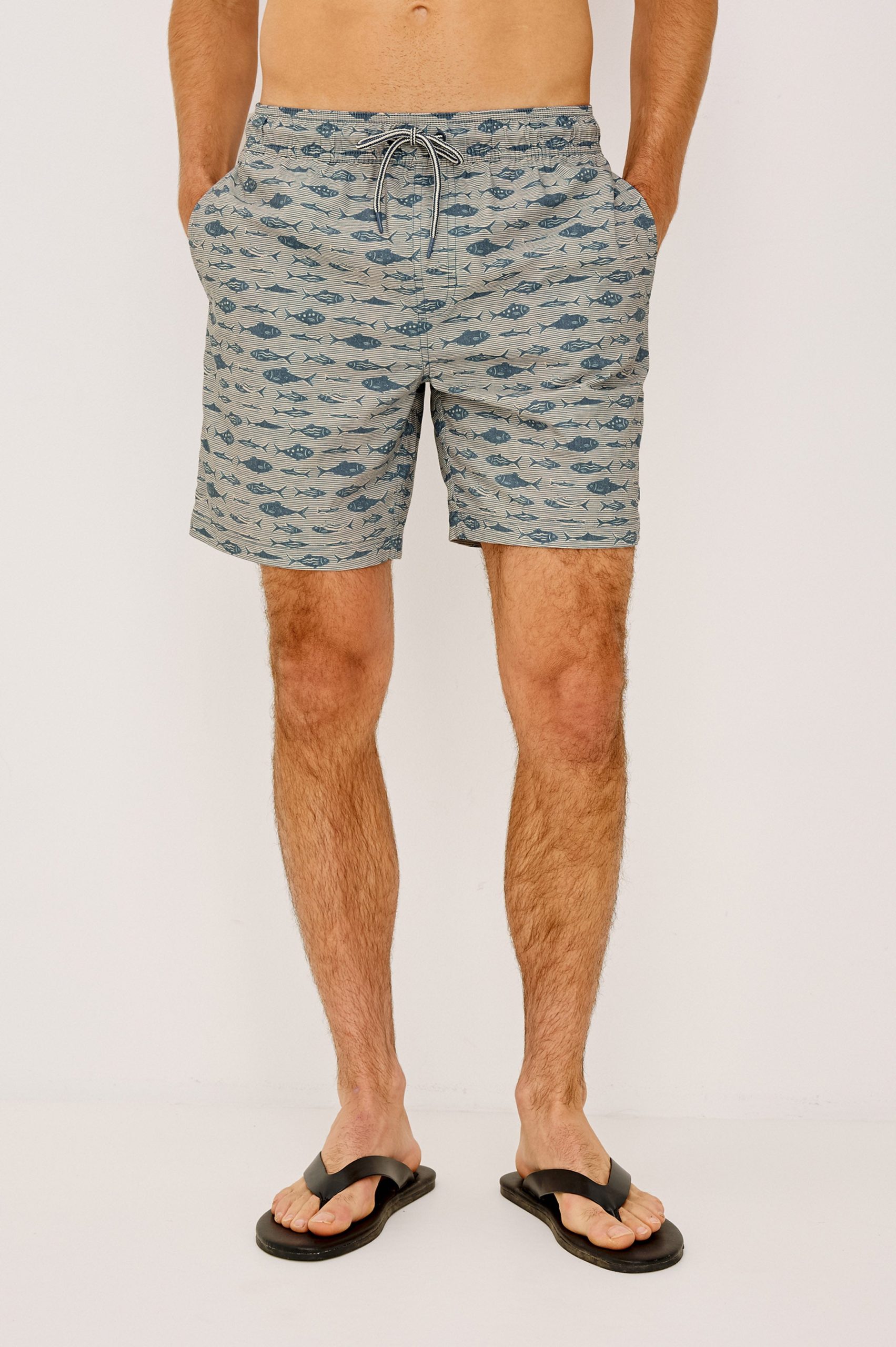 DANE SWIM SHORT - VINTAGE AQUARIUM ETCH