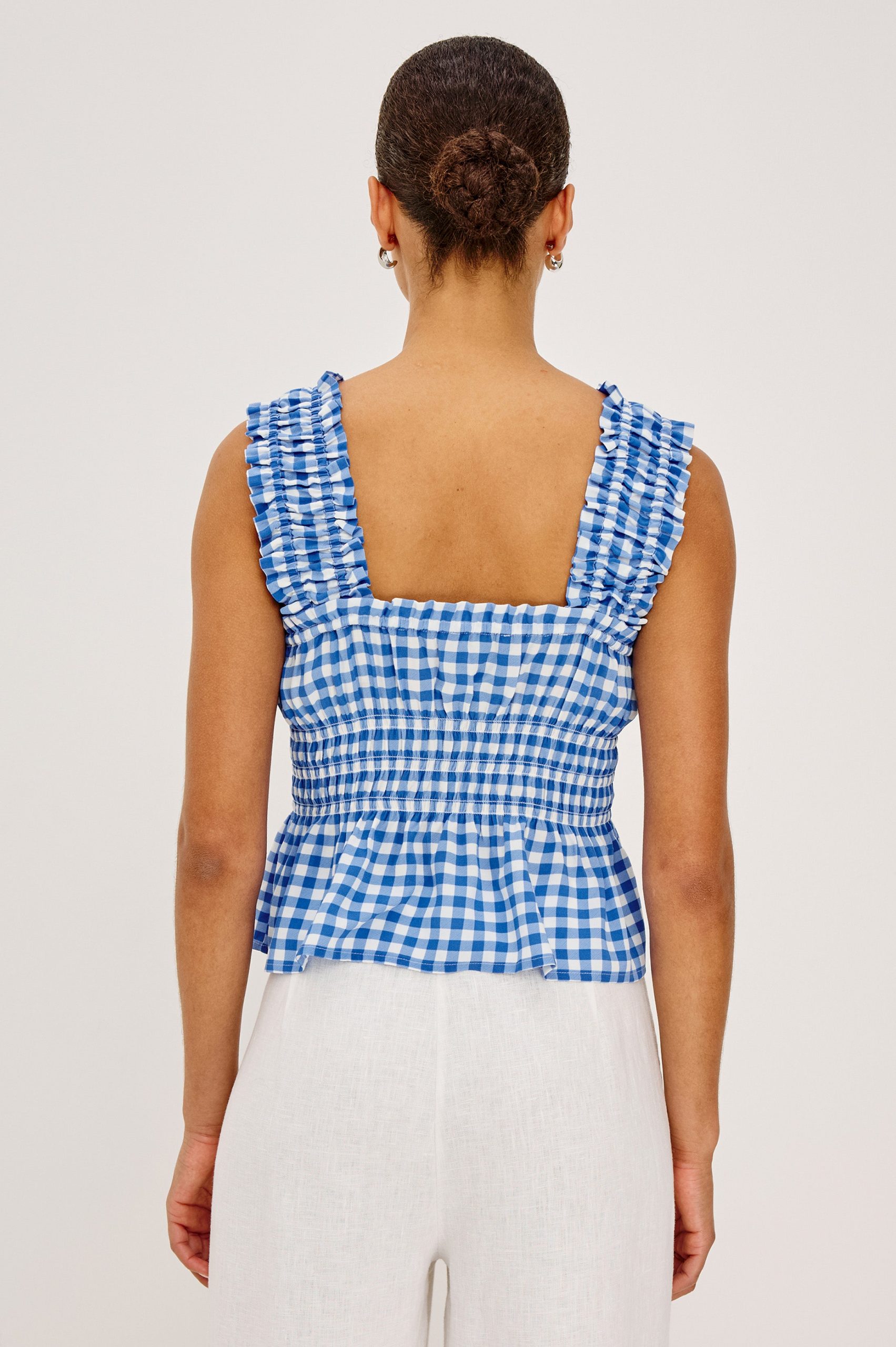 RAILS X GIADZY DONNA TOP - AZURE GINGHAM - Image 4