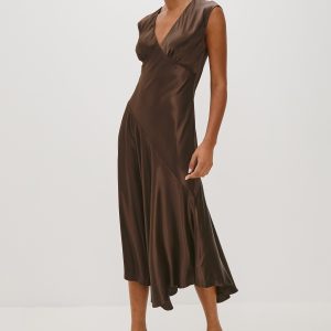 ELENI DRESS - ESPRESSO