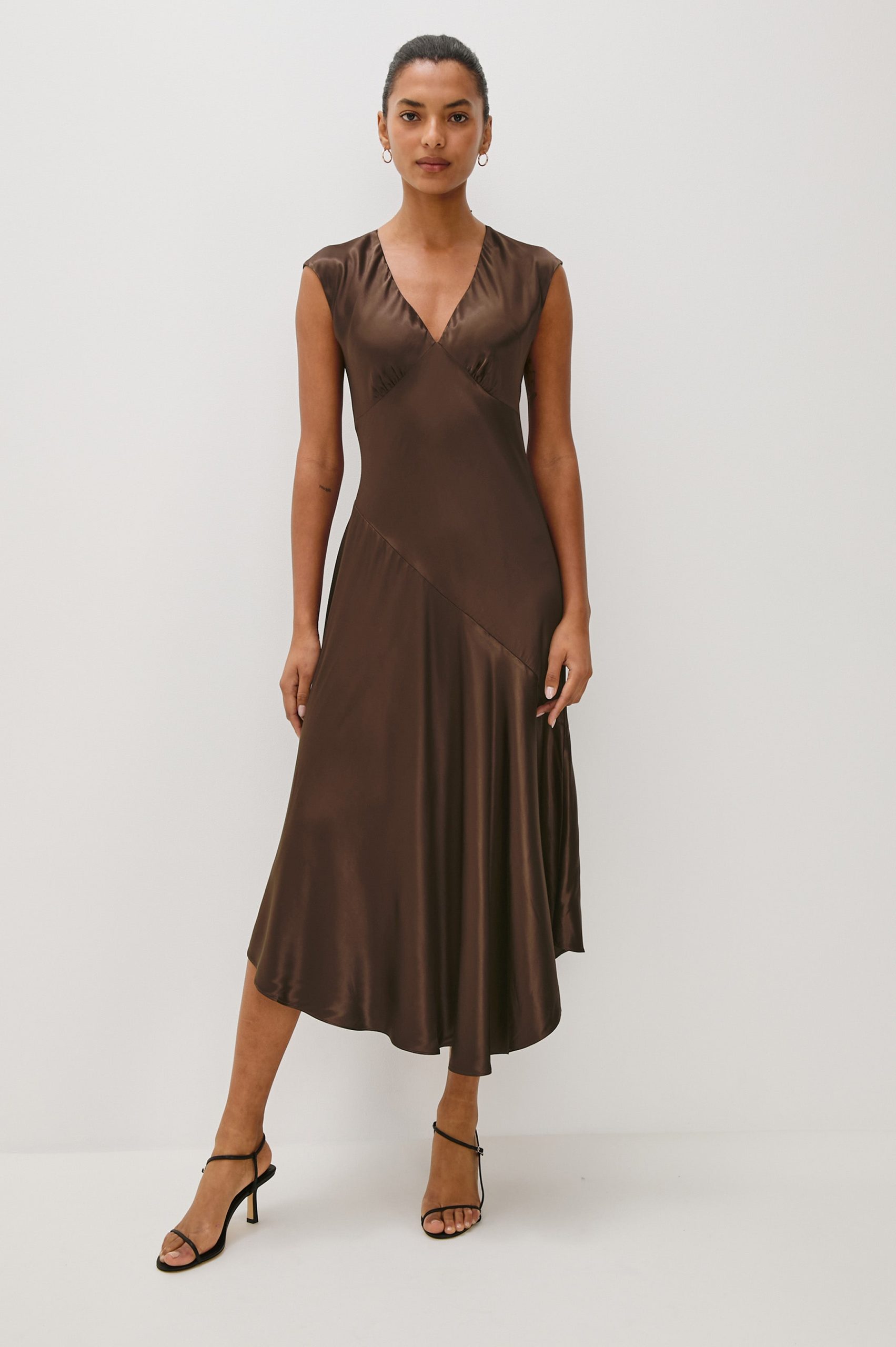 ELENI DRESS - ESPRESSO - Image 4