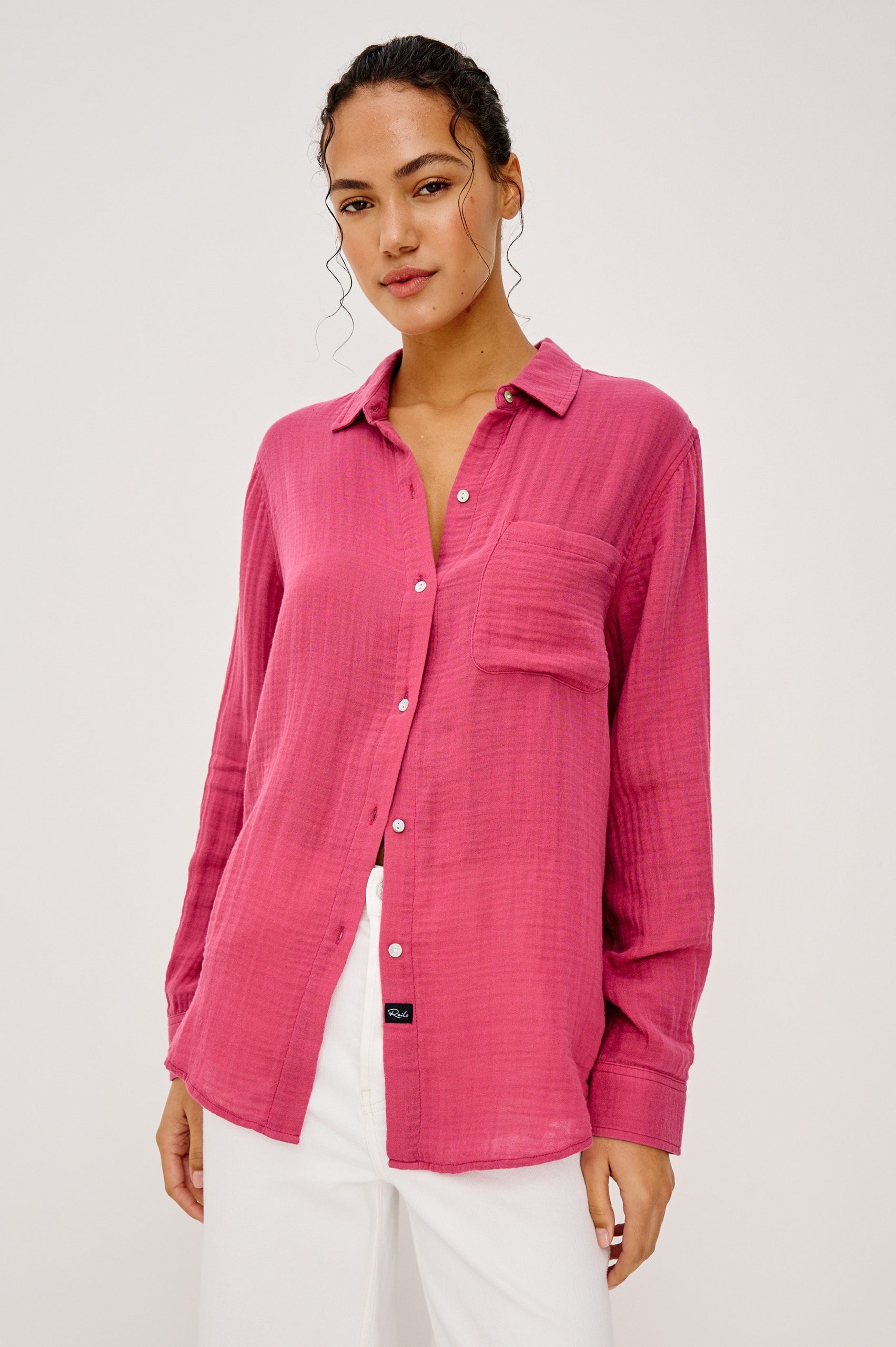 ELLIS SHIRT - DARK ROSE
