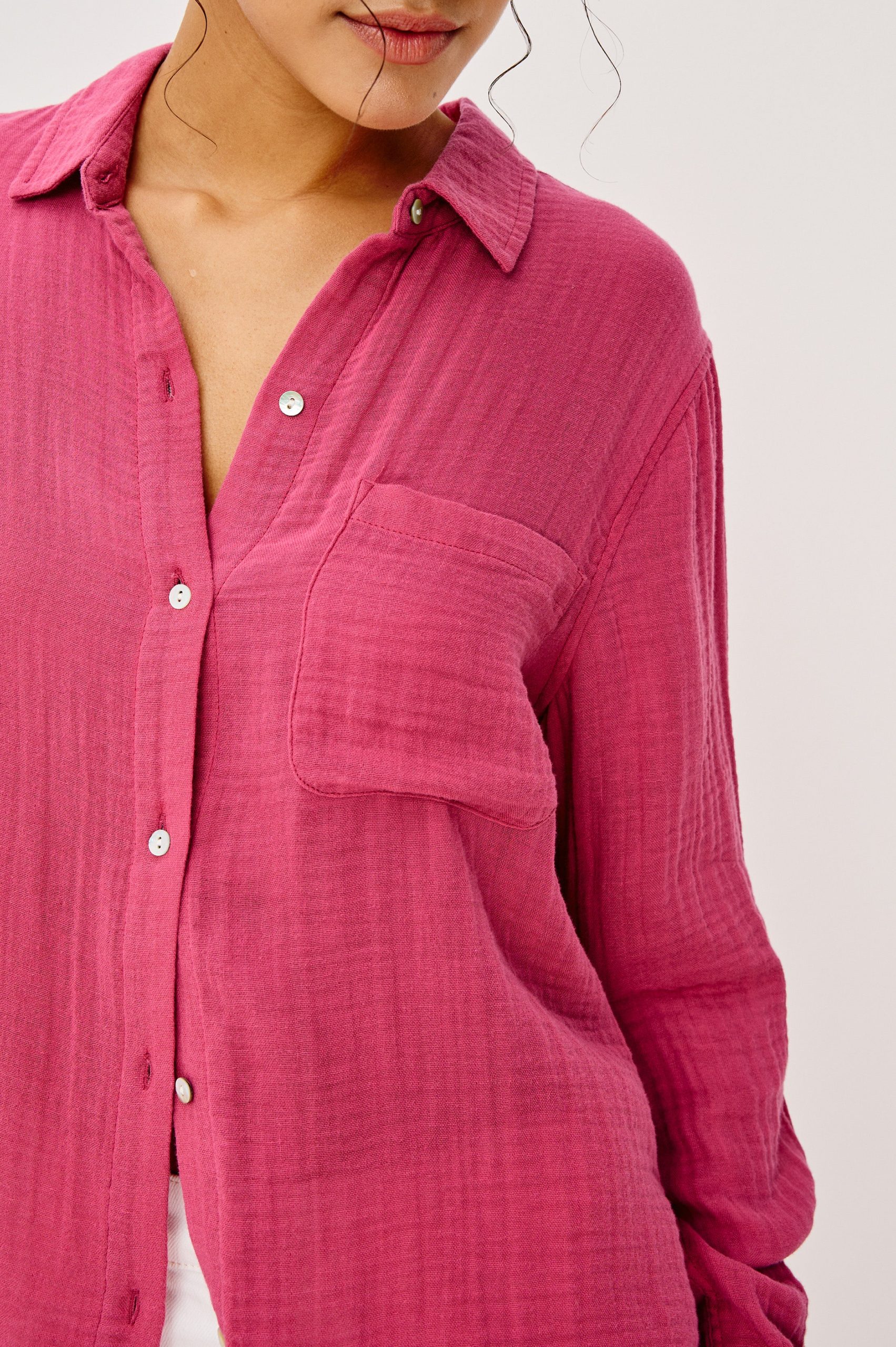 ELLIS SHIRT - DARK ROSE - Image 2