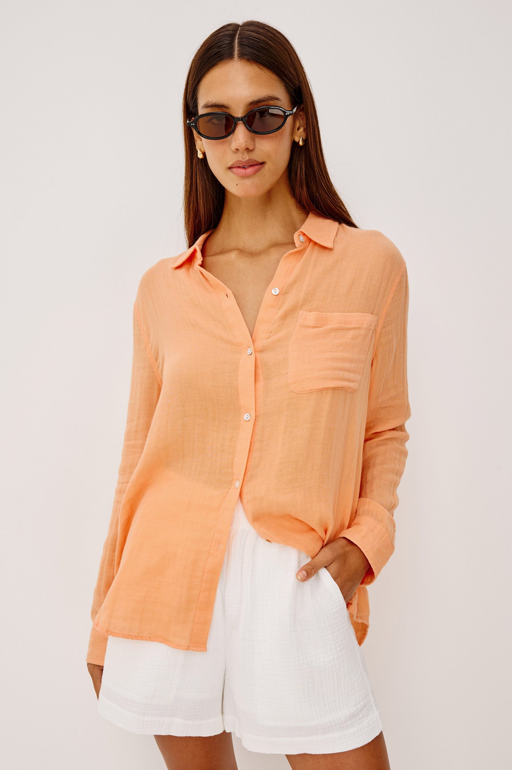 ELLIS SHIRT - PAPAYA