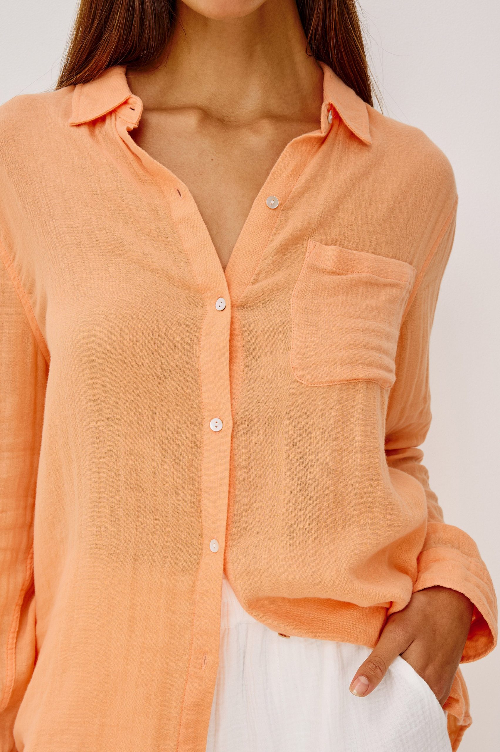 ELLIS SHIRT - PAPAYA - Image 2