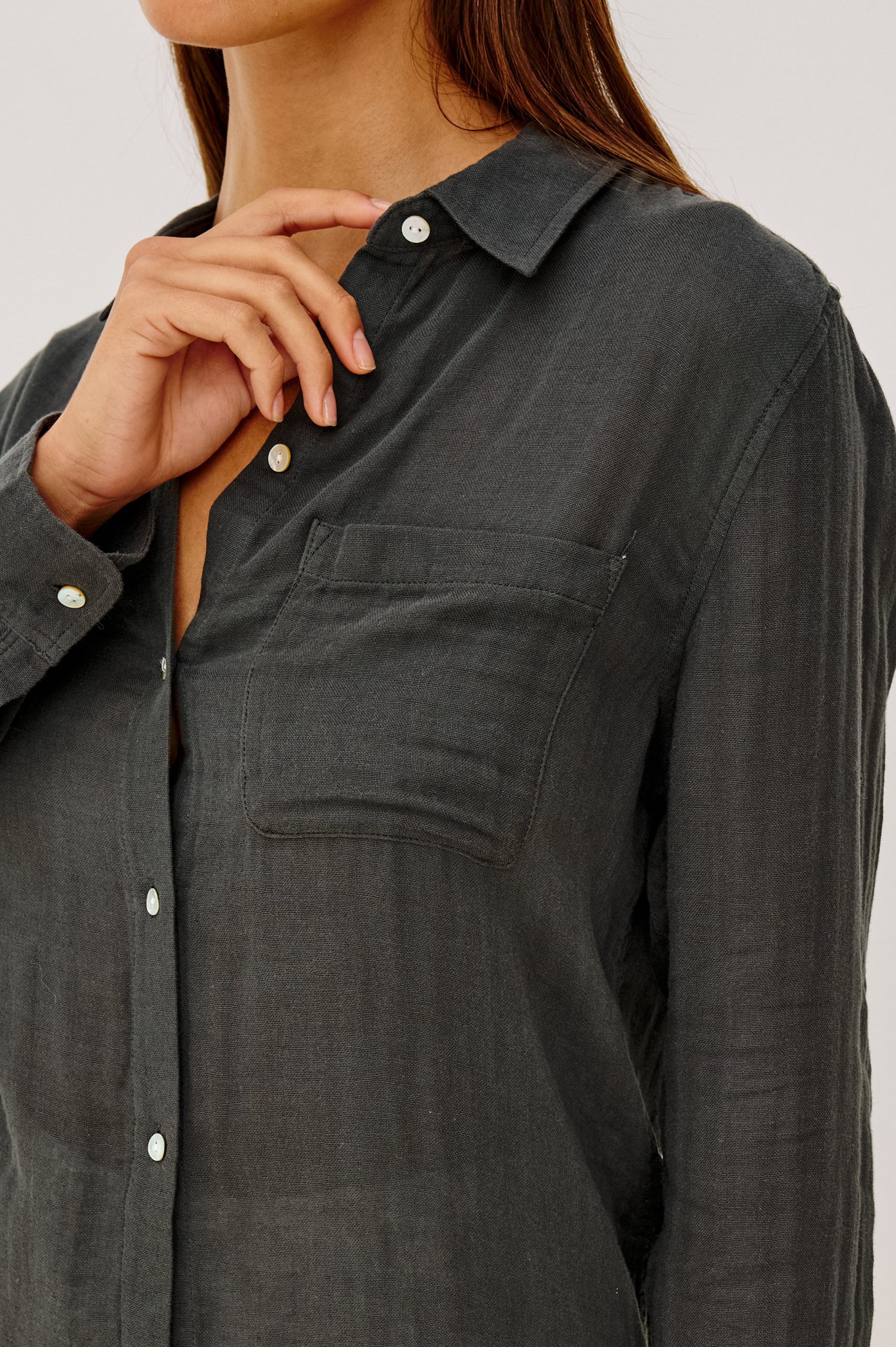 ELLIS SHIRT - WASHED BLACK - Image 2