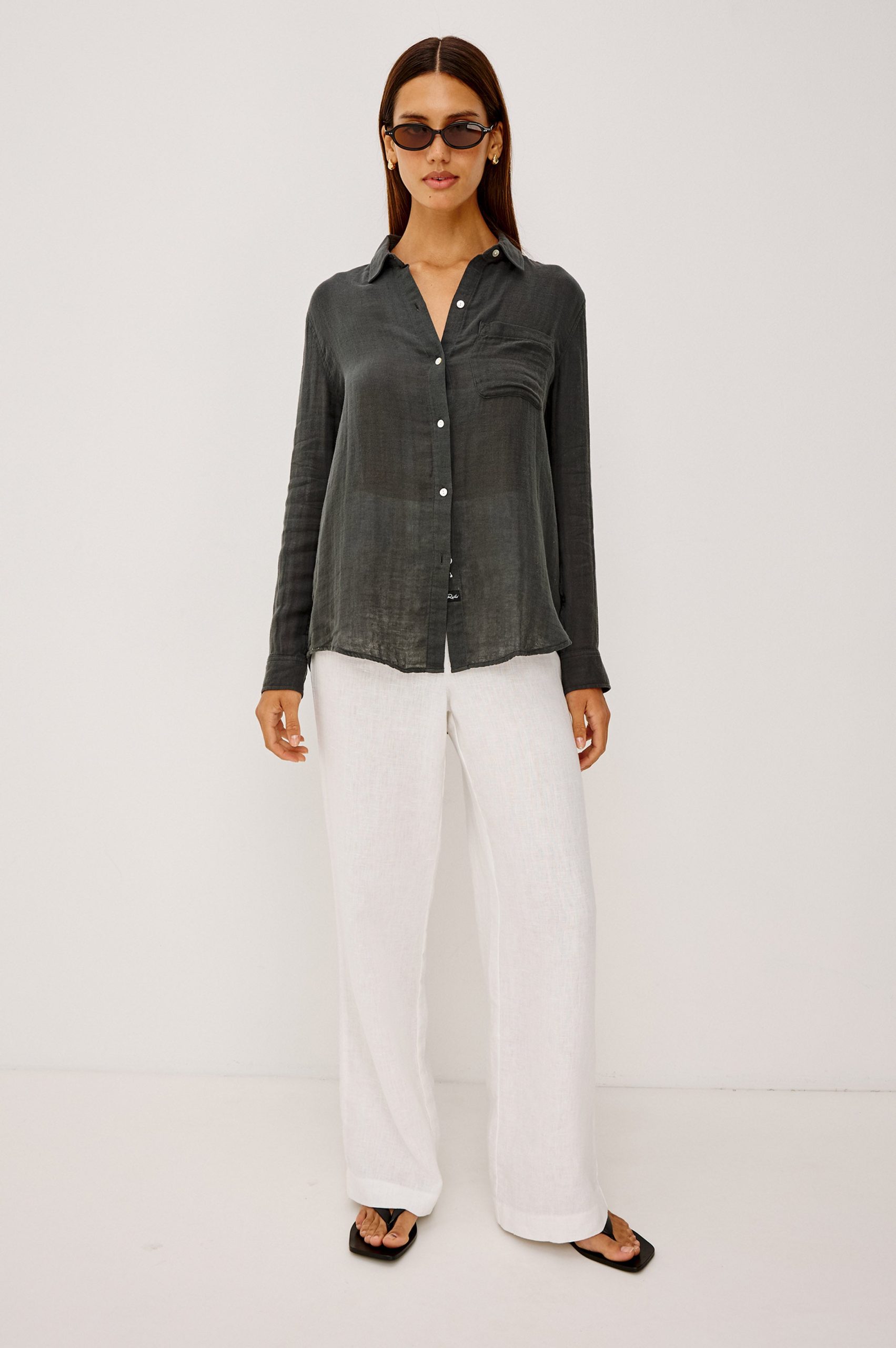 ELLIS SHIRT - WASHED BLACK - Image 3