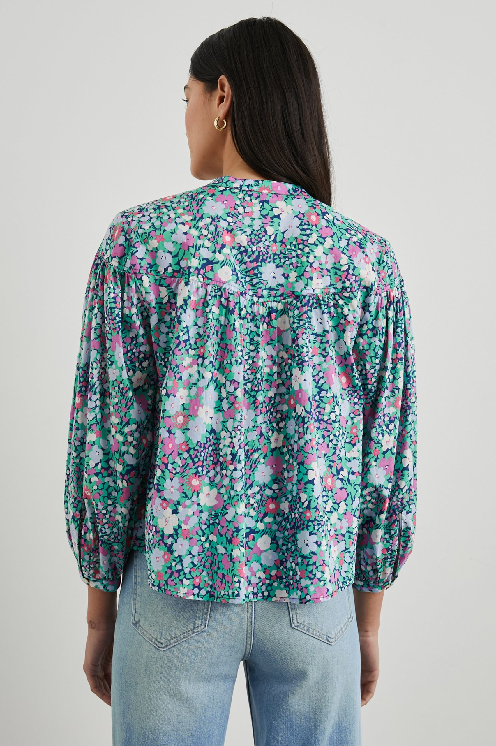 ELLISON TOP - NAVY LEILANI FLORAL - Image 5