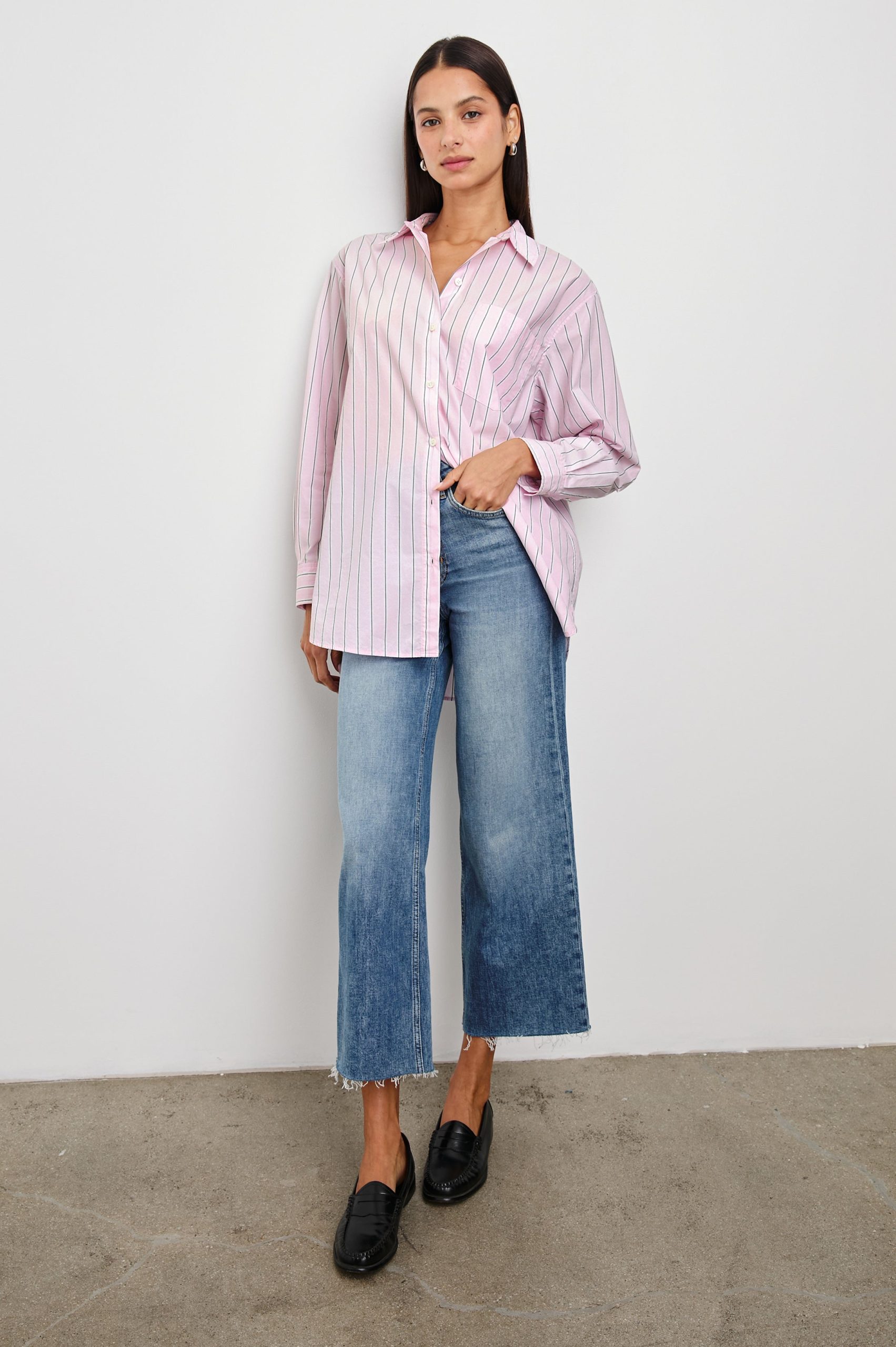 ELSA SHIRT - CHERRY BLOSSOM STRIPE - Image 3