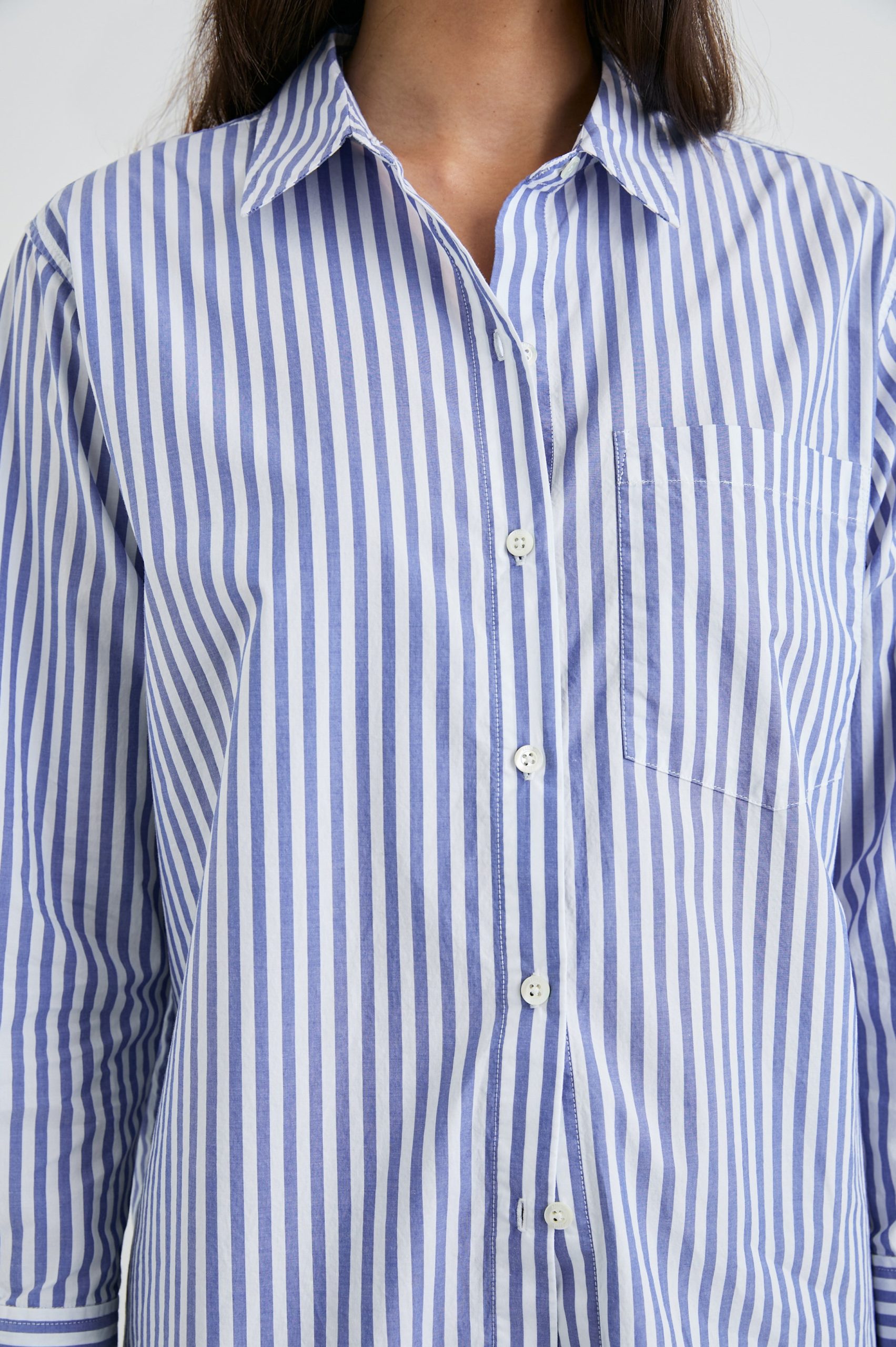 ELSA SHIRT - MARINER WHITE STRIPE - Image 2