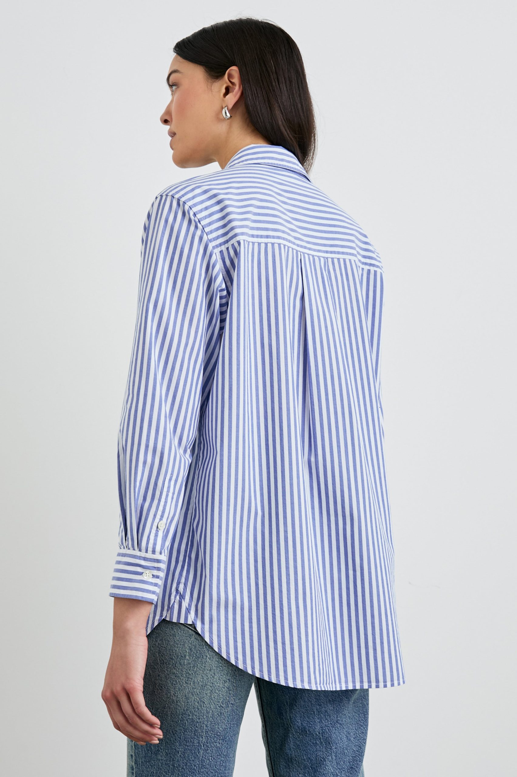 ELSA SHIRT - MARINER WHITE STRIPE - Image 5