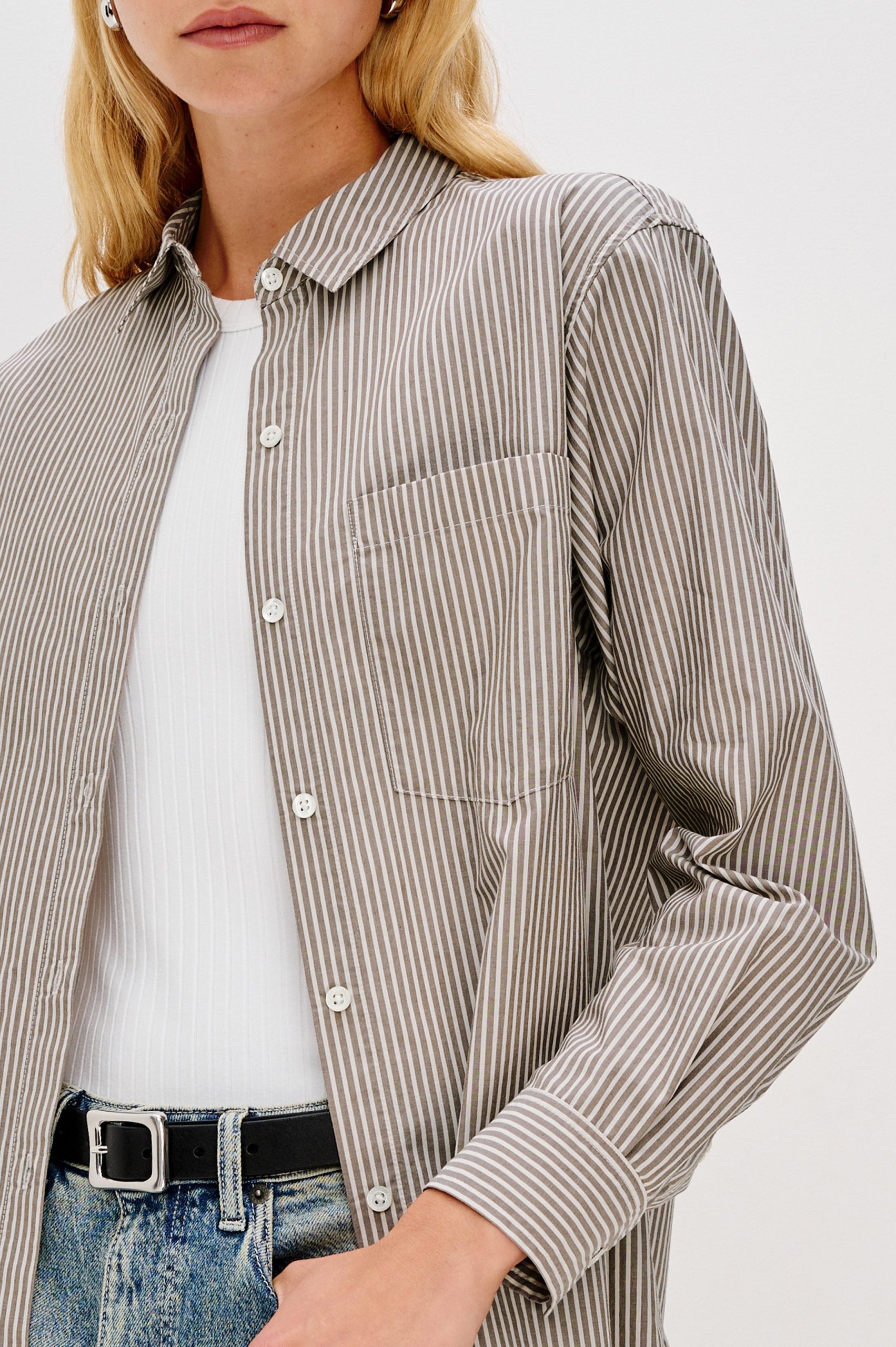 ELSA SHIRT - NOIR STRIPE - Image 2