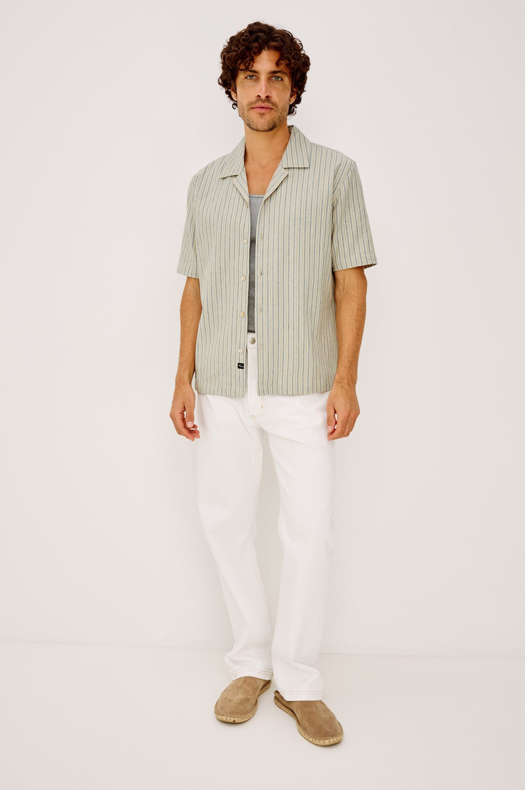 ELY SHIRT - ECRU MULTI STRIPE - Image 3
