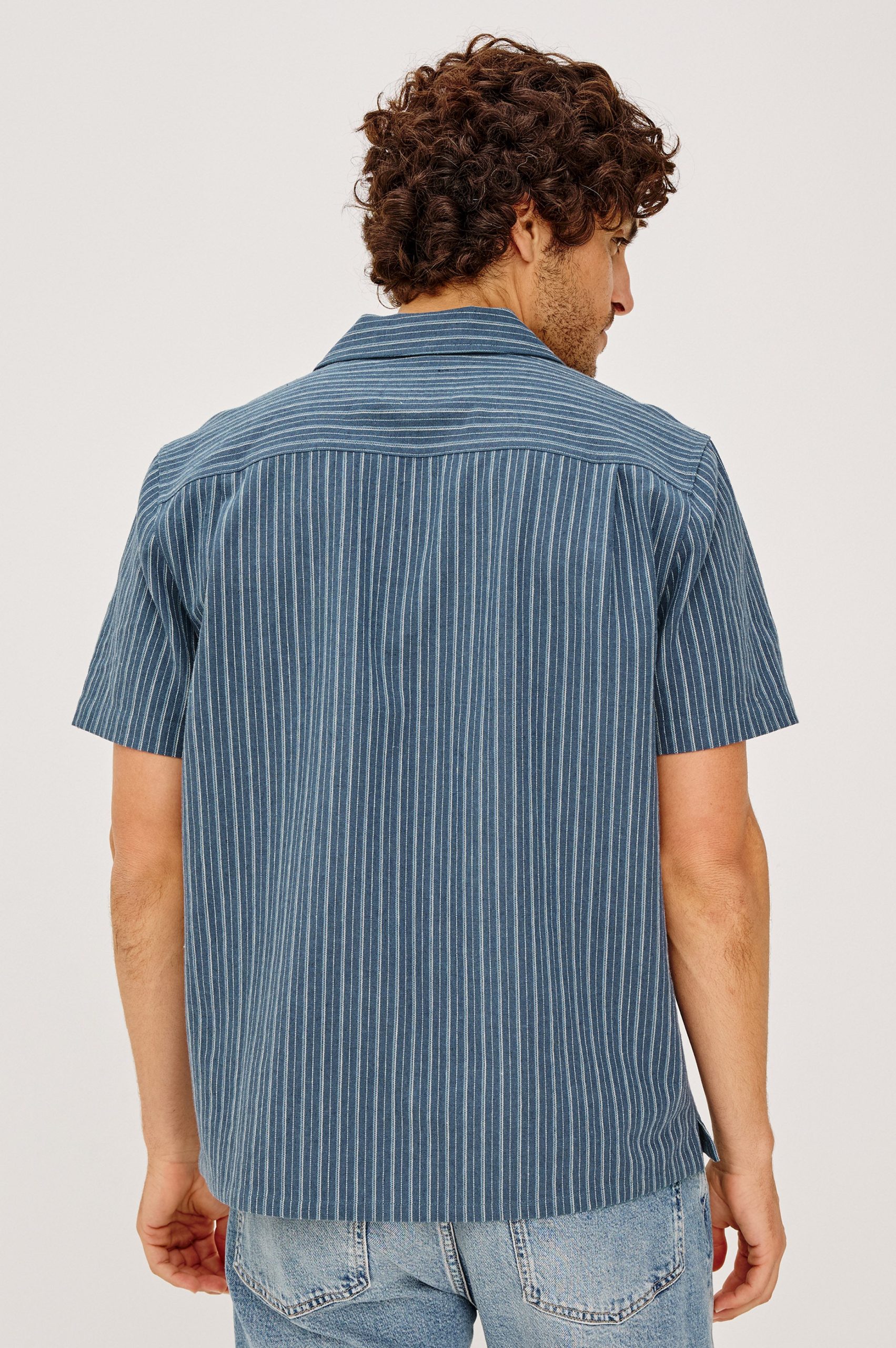 ELY SHIRT - NAVY MULTI STRIPE - Image 5