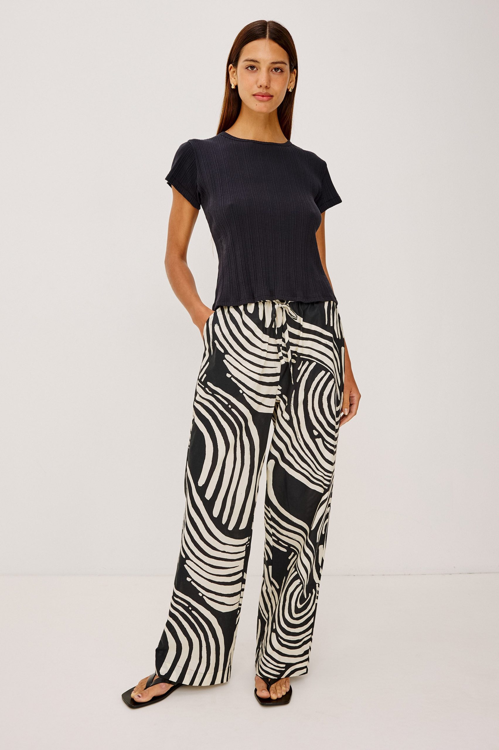 EMMIE PANT - ONYX WAVES