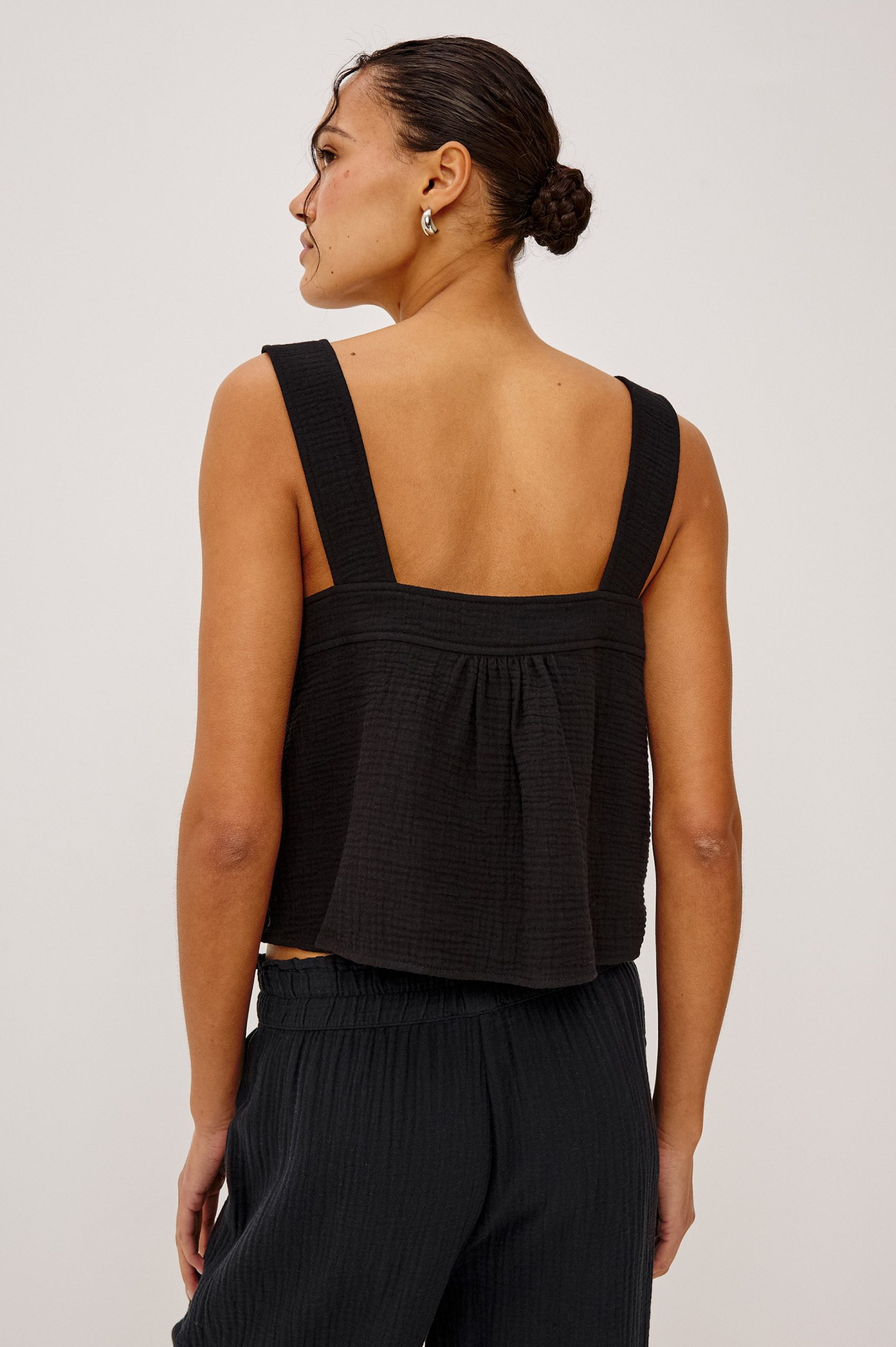ENYA TOP - BLACK GAUZE - Image 4