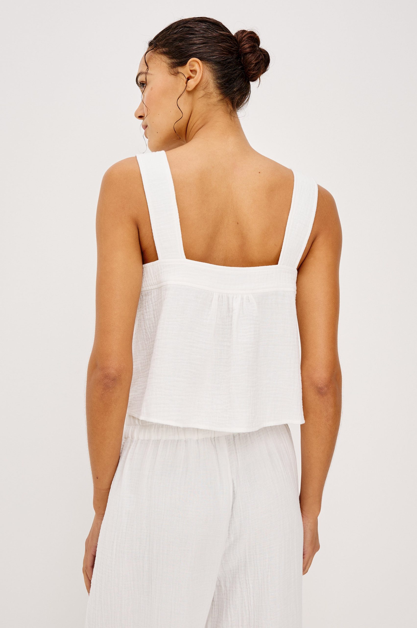 ENYA TOP - WHITE GAUZE - Image 4