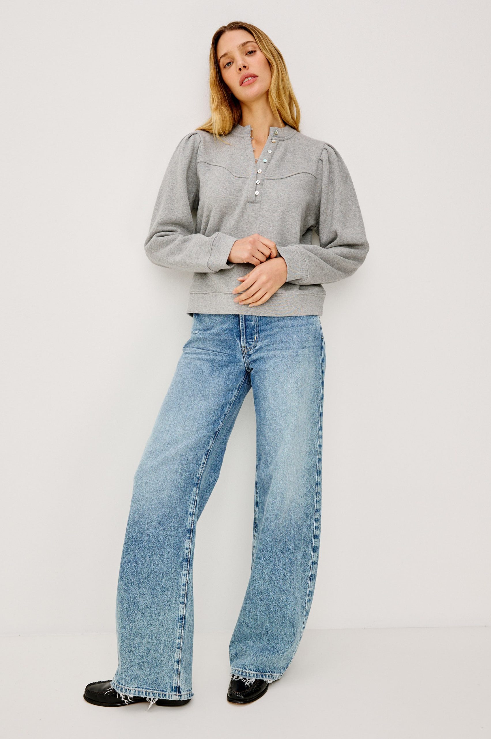 ERLA SWEATSHIRT - HEATHER GREY - Image 3