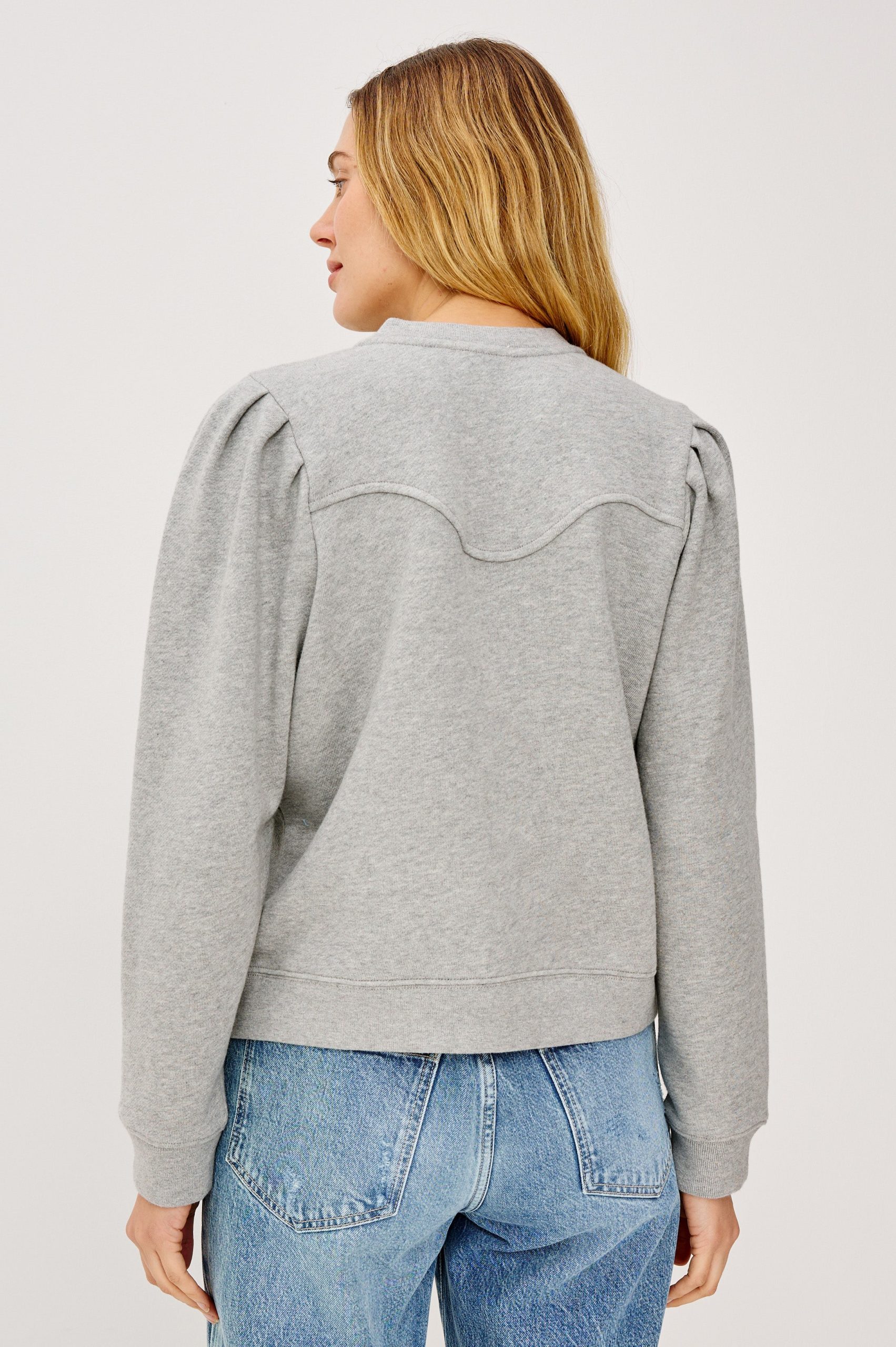ERLA SWEATSHIRT - HEATHER GREY - Image 5